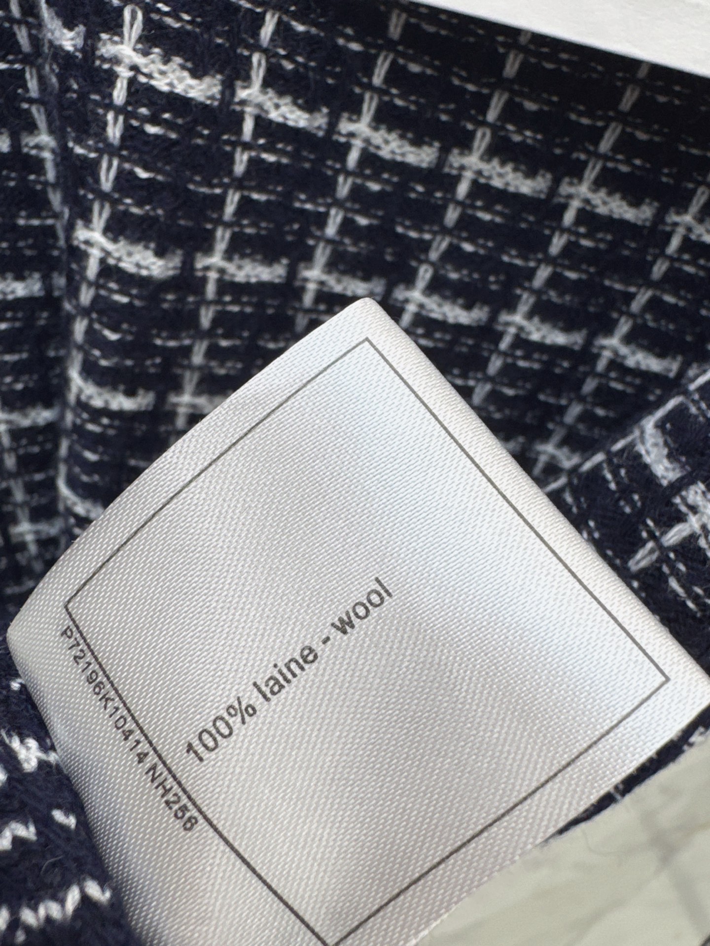Chan 26fw check jacquard sweater