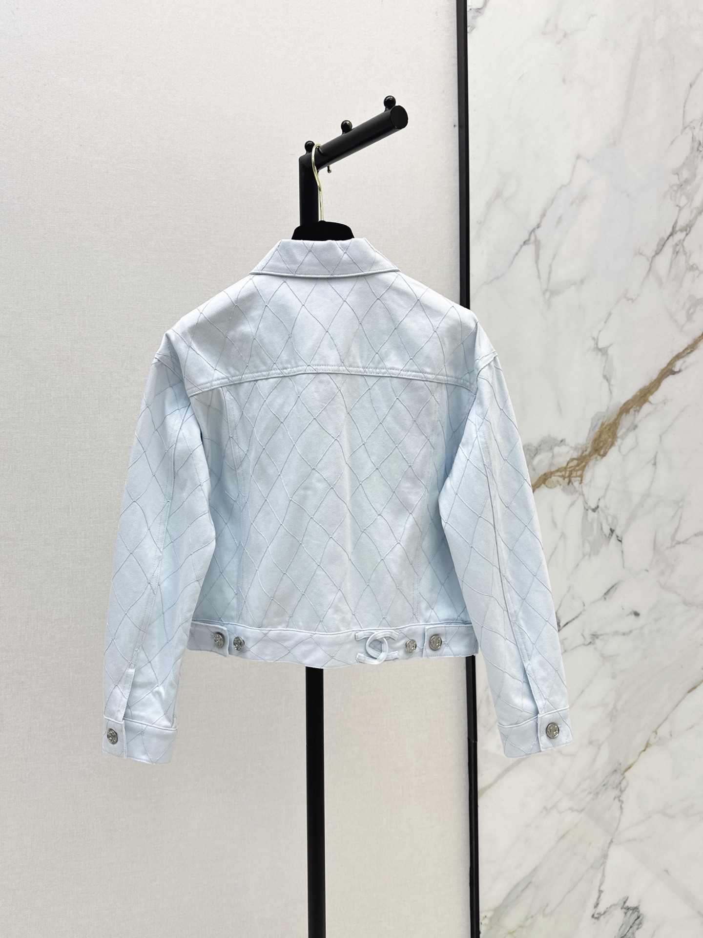 Chan 26fw embroidery denim jacket