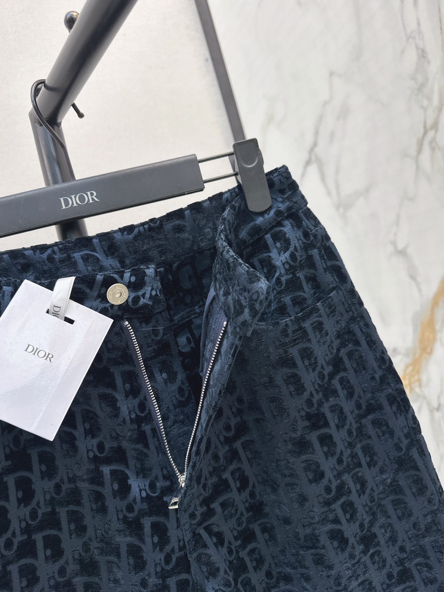 CD 26fw print straight-leg jeans