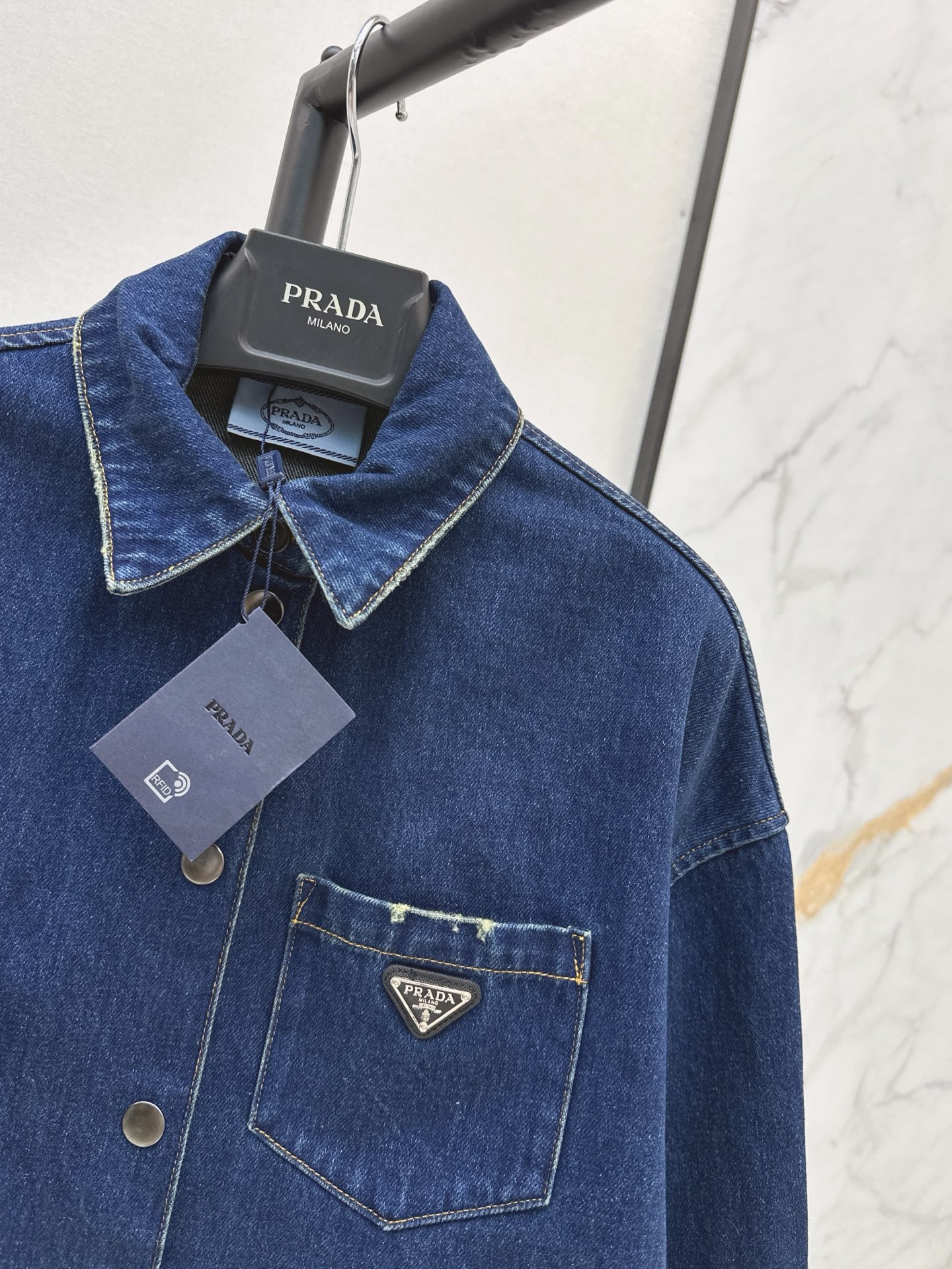 Pra 26fw denim shirt jacket