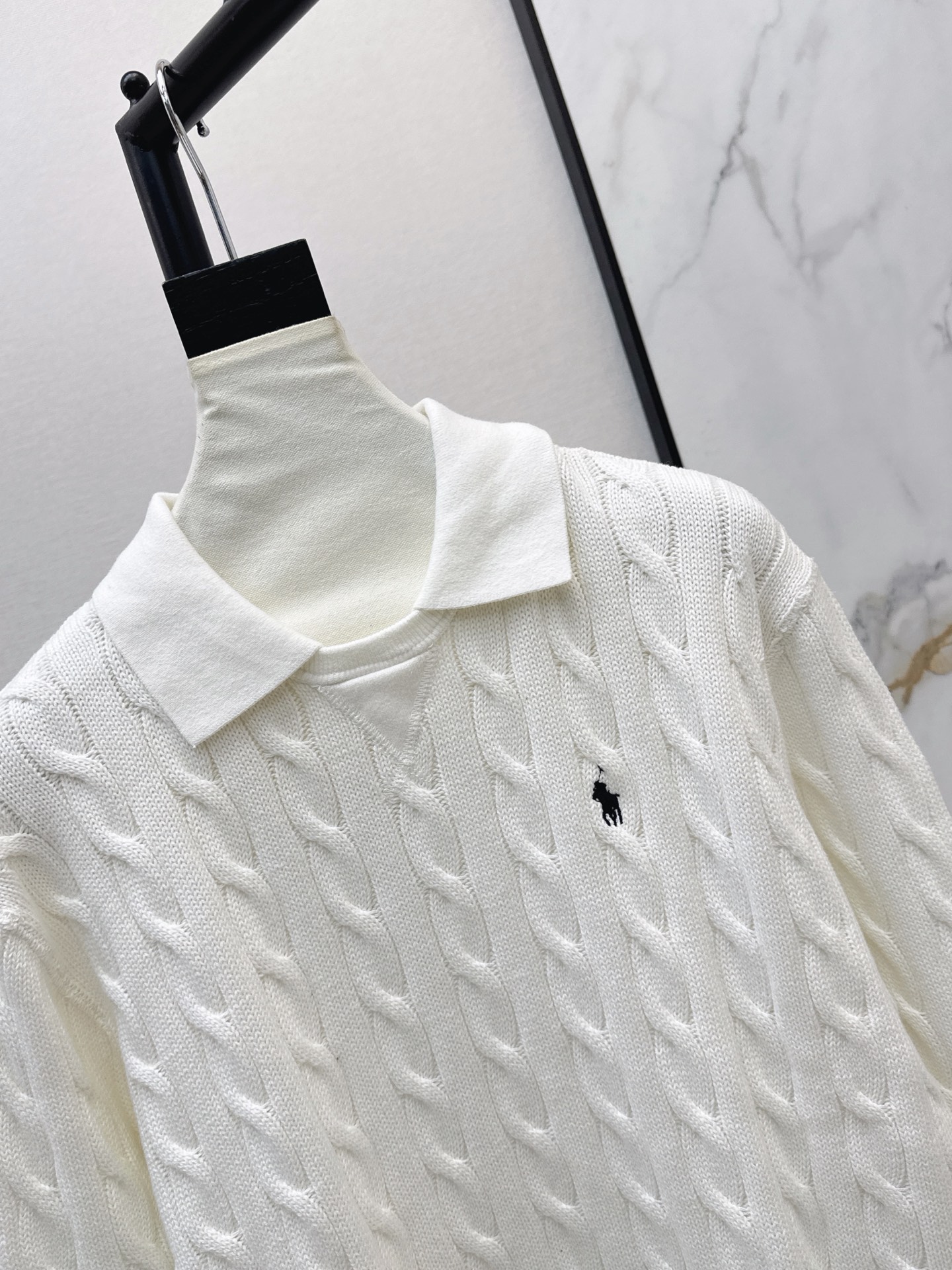 Ralp 26fw cable knit top