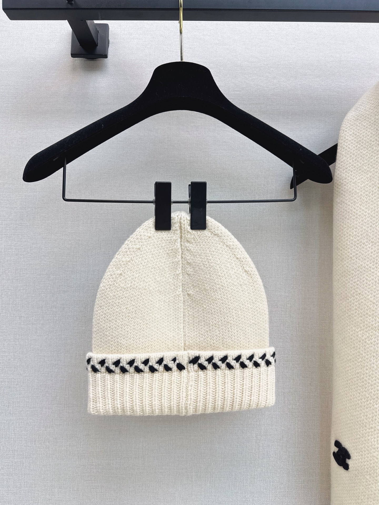 Chan 26fw knit beanie scarf sets