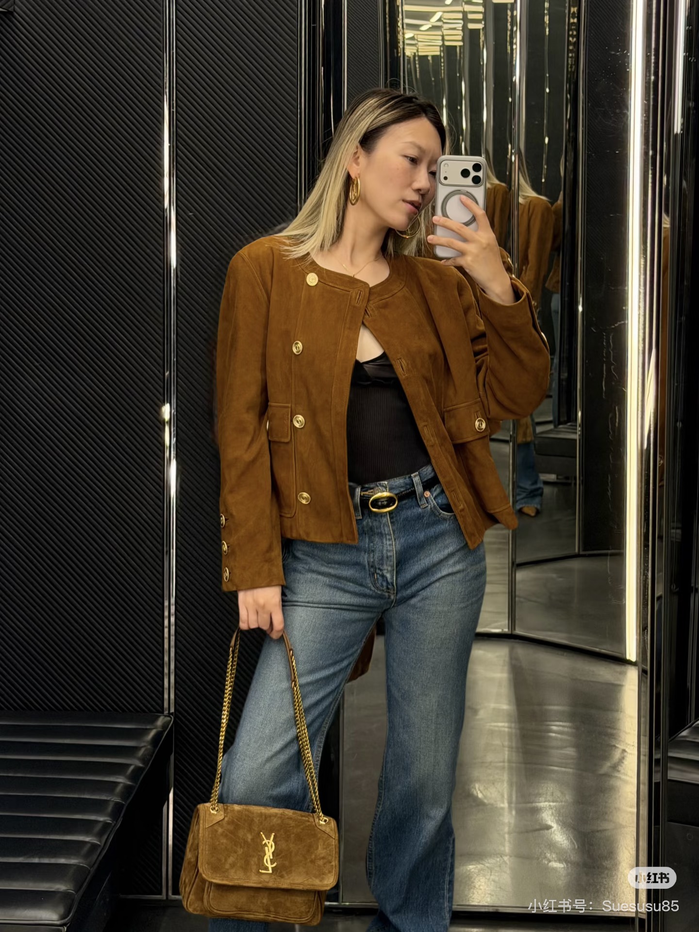 Sain 26fw suede jacket