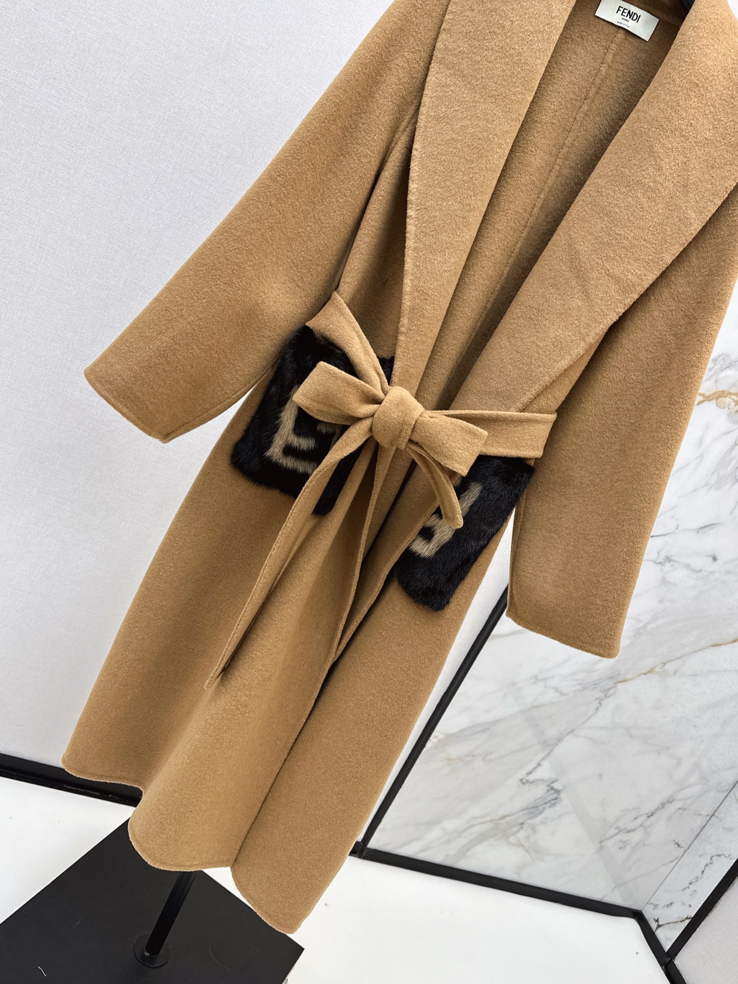 Fen 26fw wool overcoats