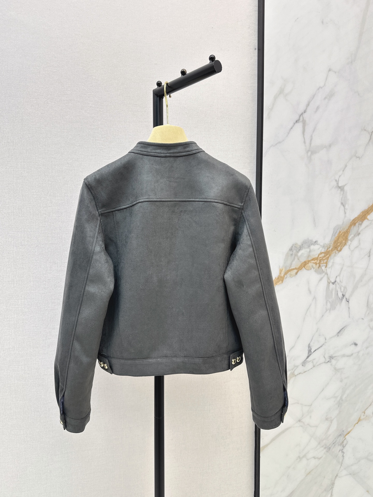 Miu 26fw zip-up cropped jacket