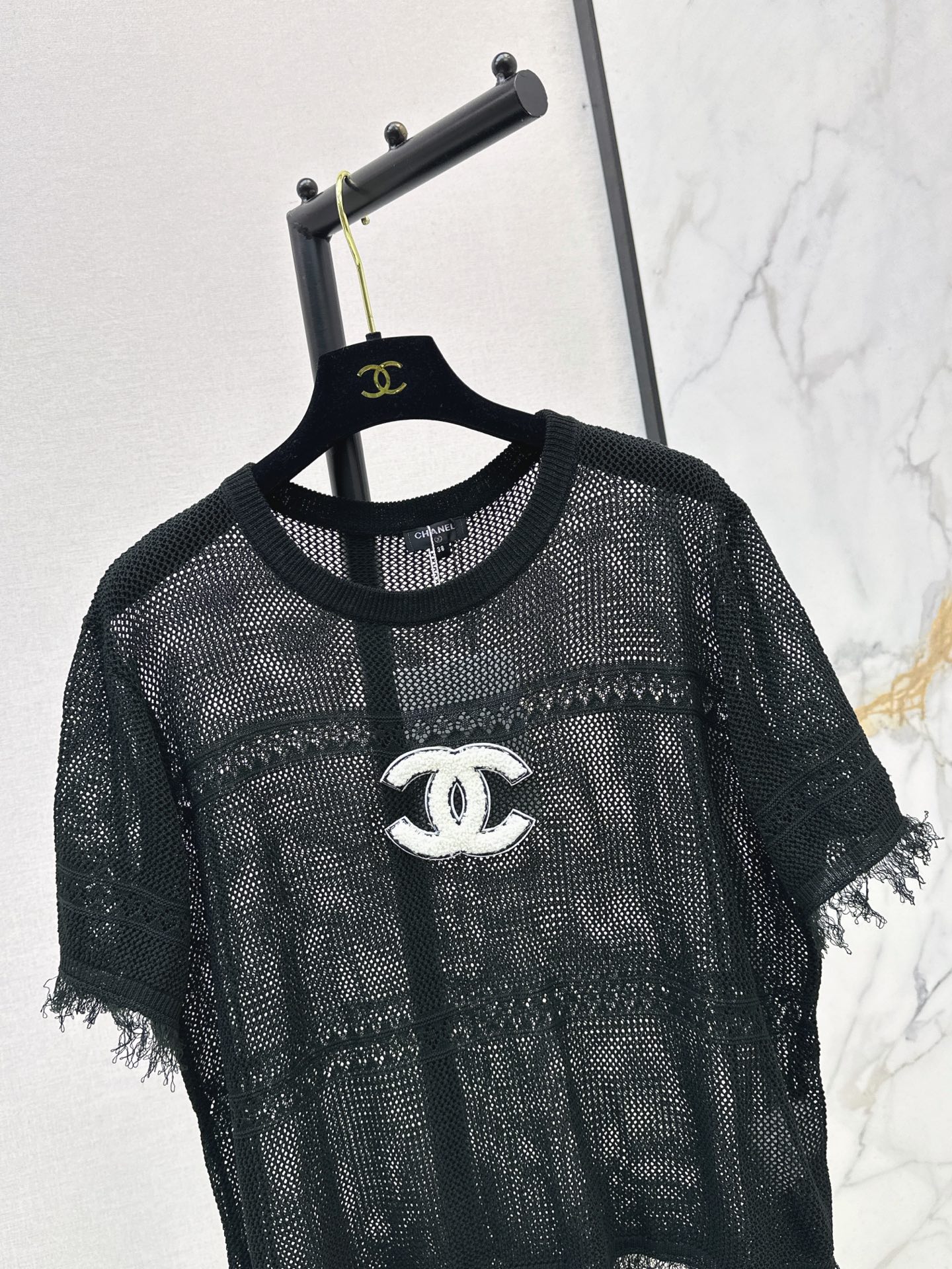 Chan 26fw hollow knitwear