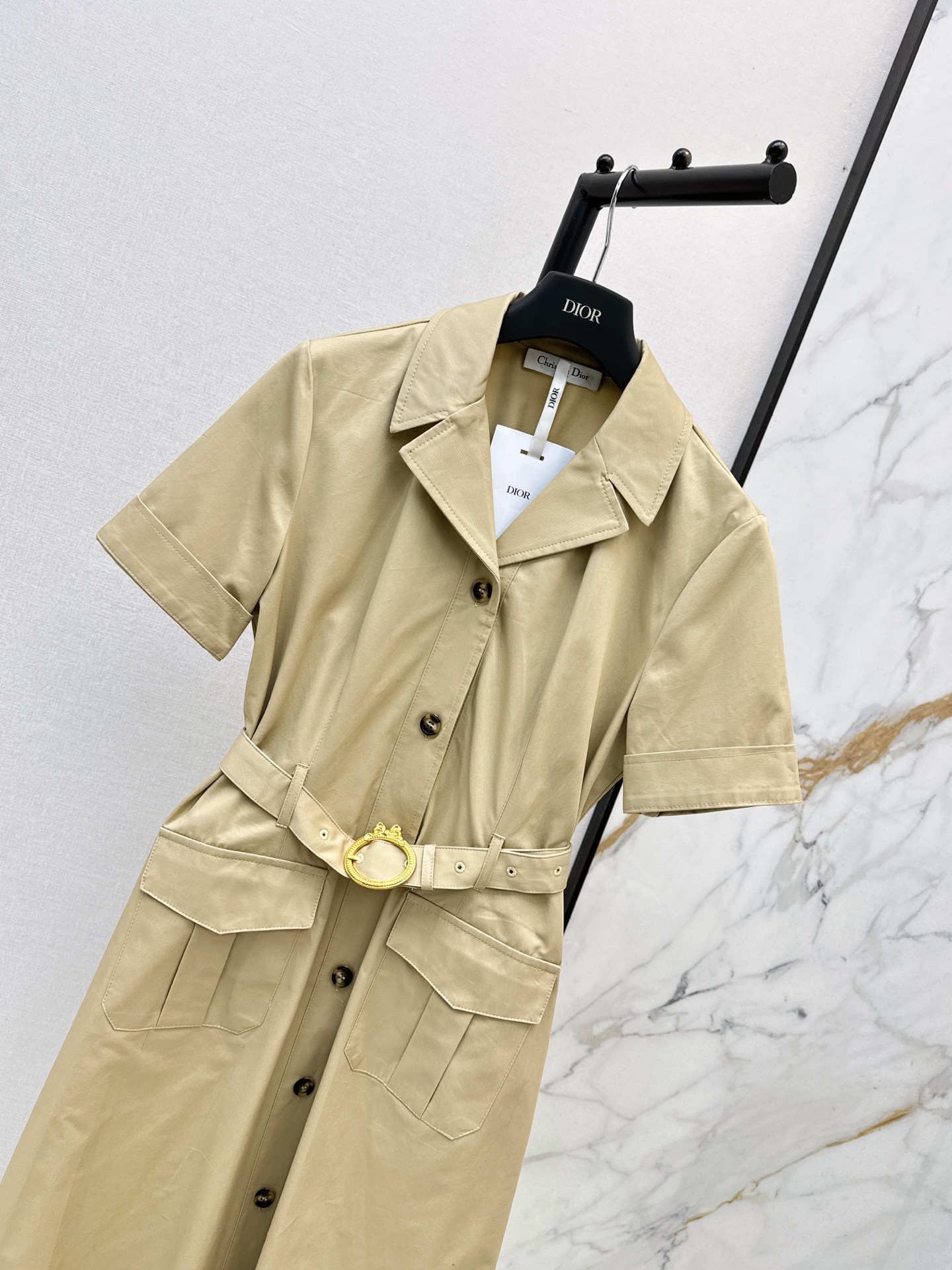 CD 26fw belted shirt dress
