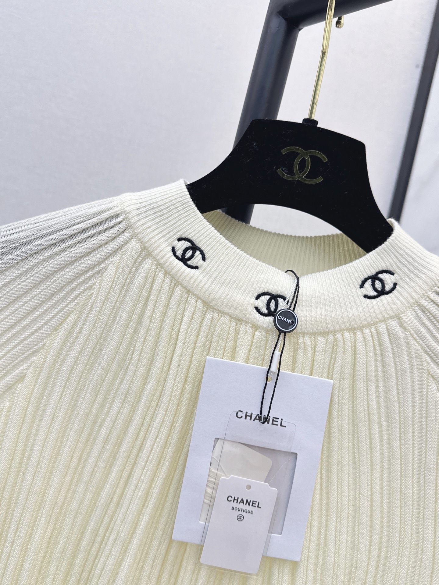 Chan 26fw ribble knit sweater