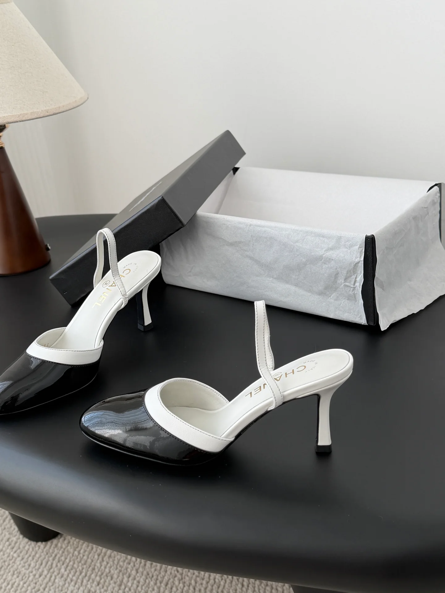 Chan 26ss mary jane slingback heel