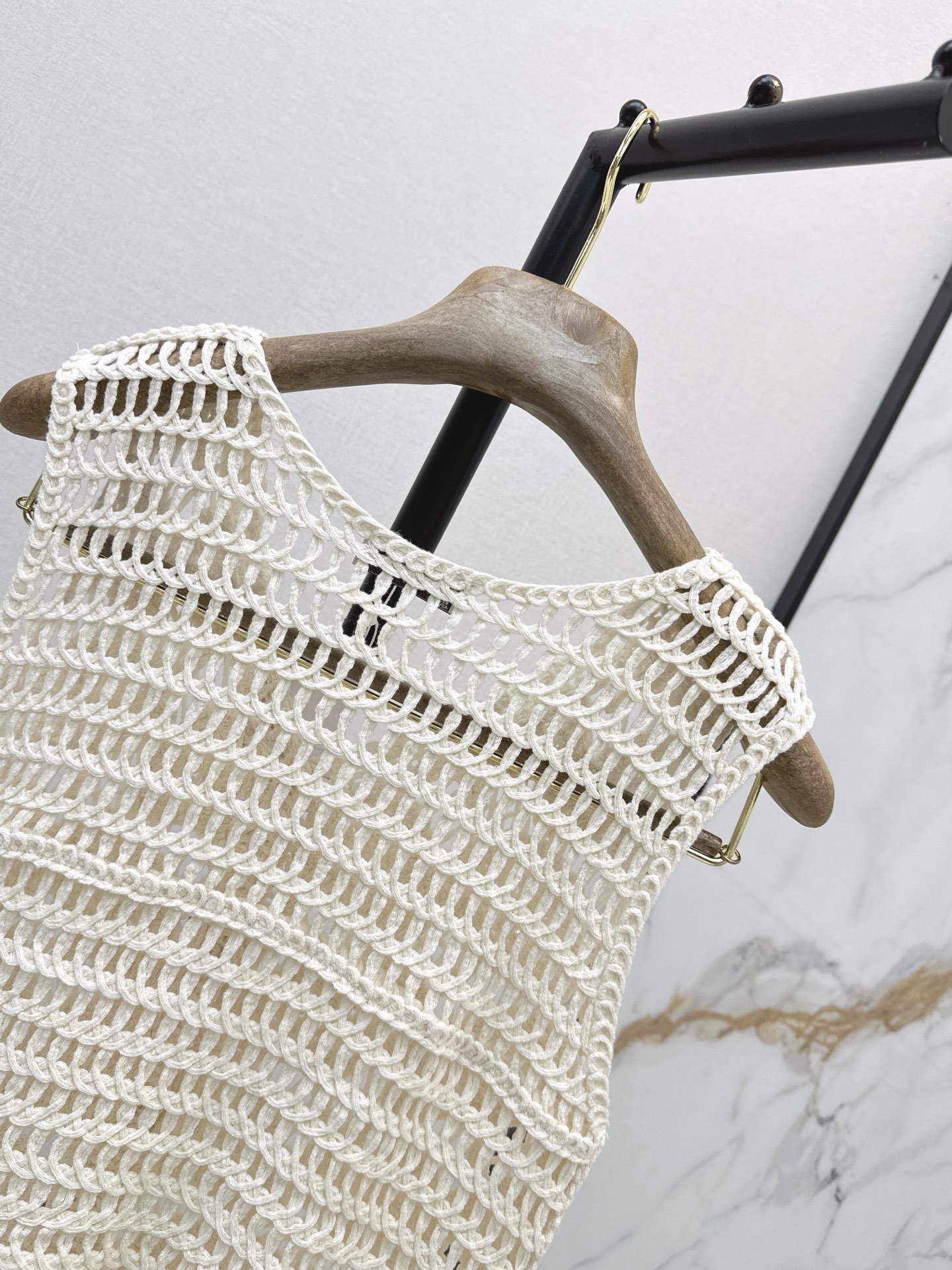 Brun 26ss crochet vest