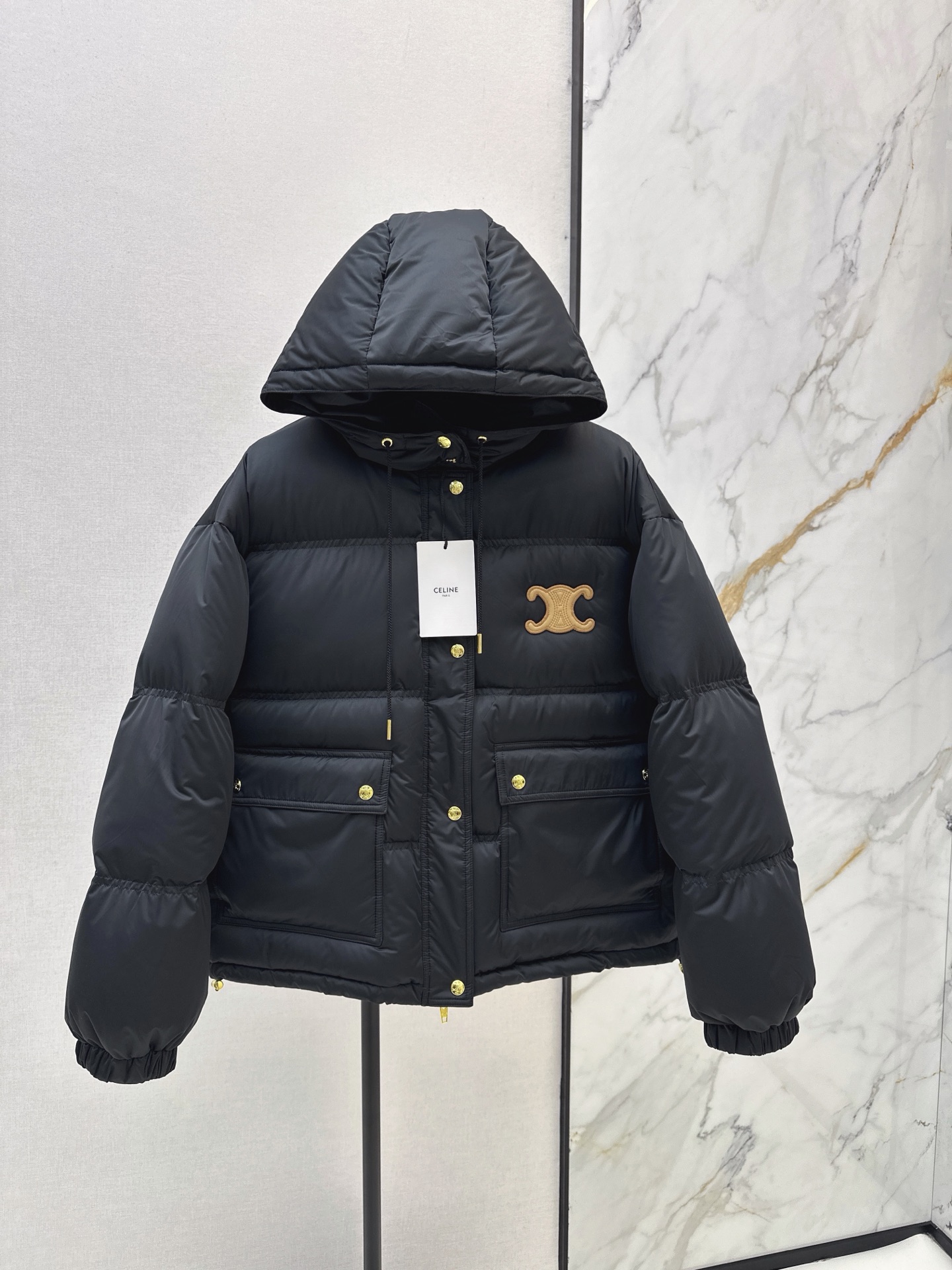 Celi 26fw hooded down jacket