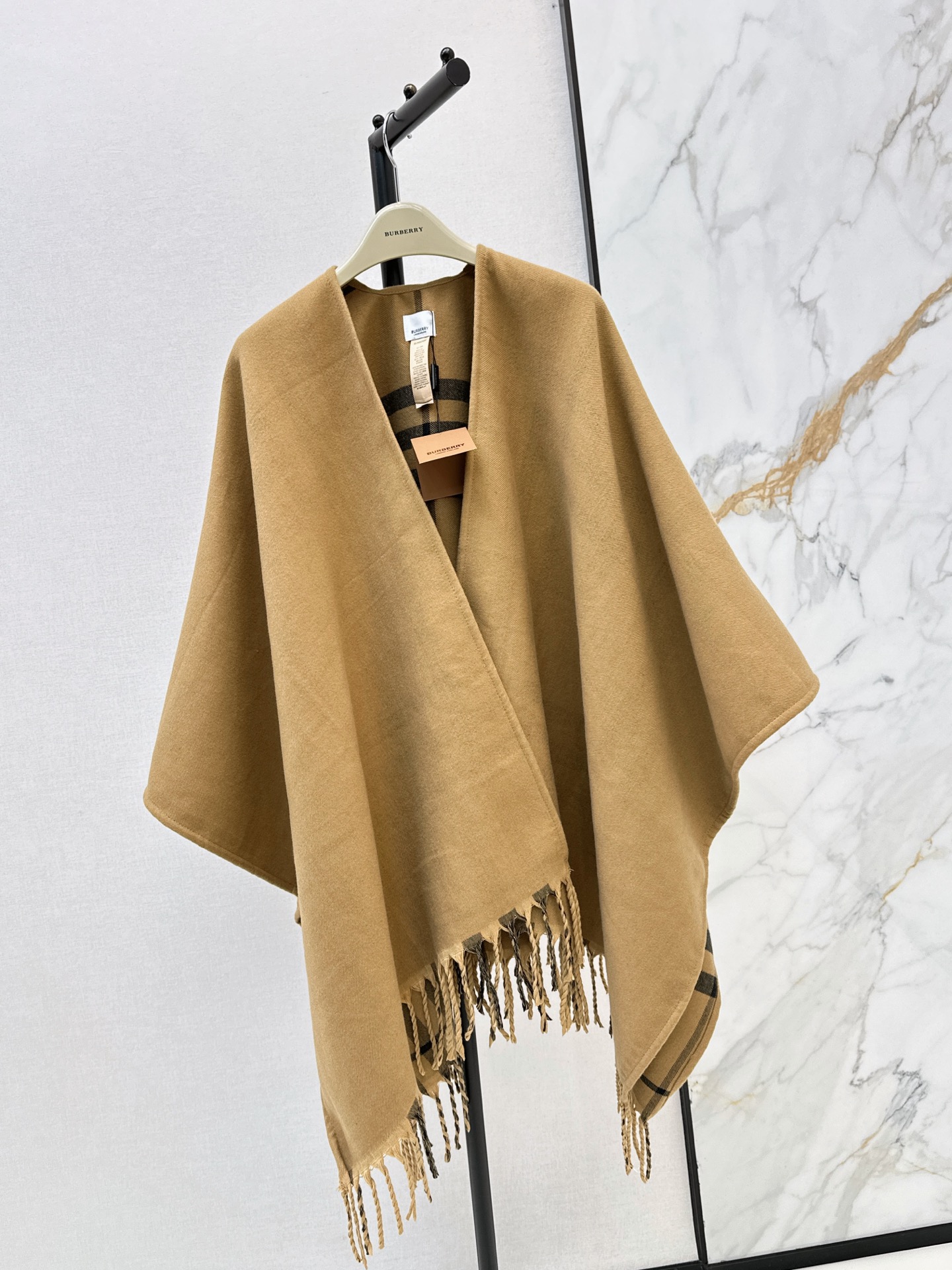 BUR 26fw cashmere shwals cape