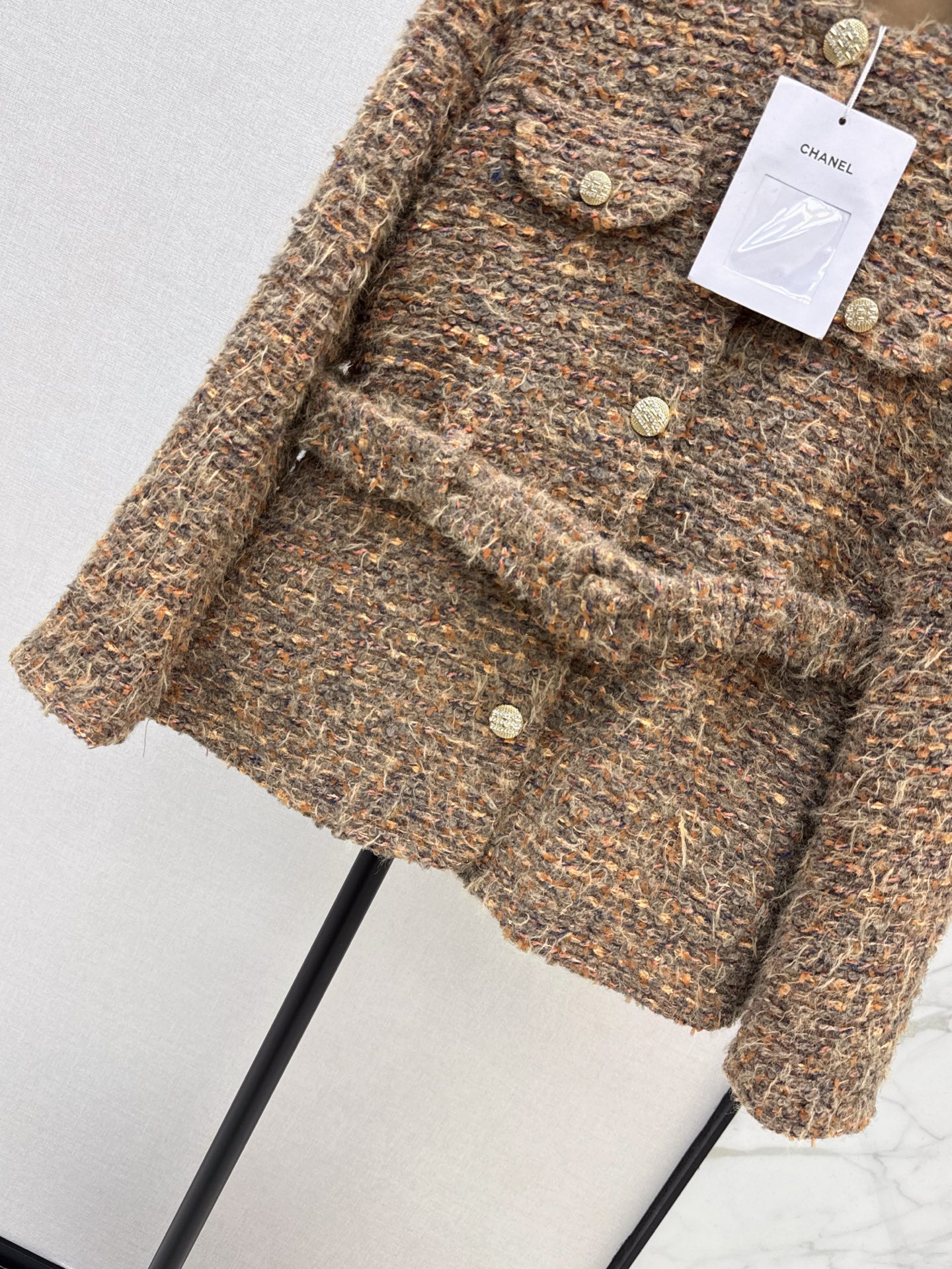 Chan 26fw belted woven jacket