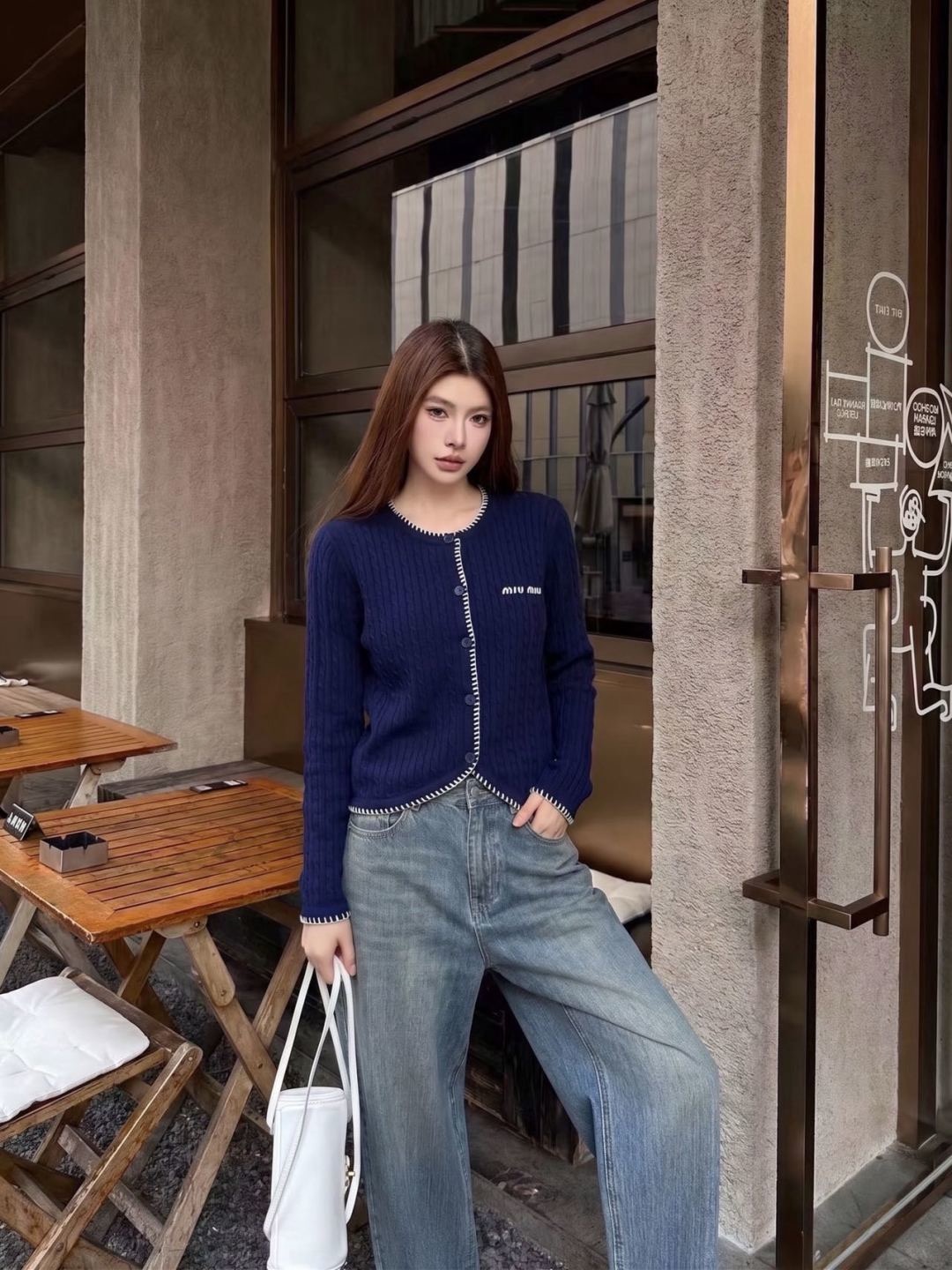 Miu 26fw knit cardigan
