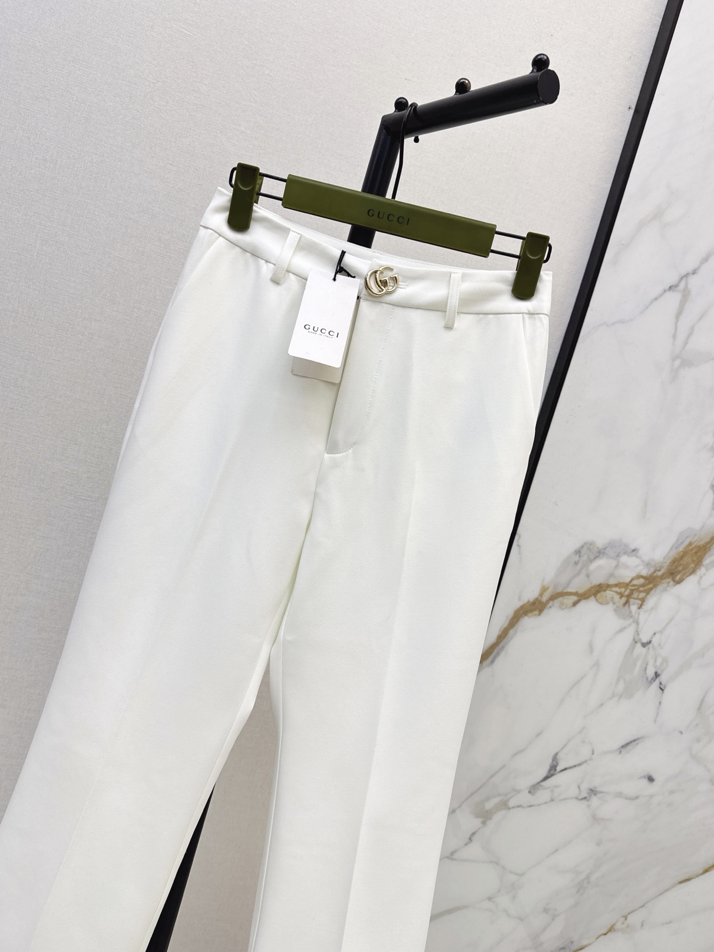 Guc 26fw straight-leg trousers