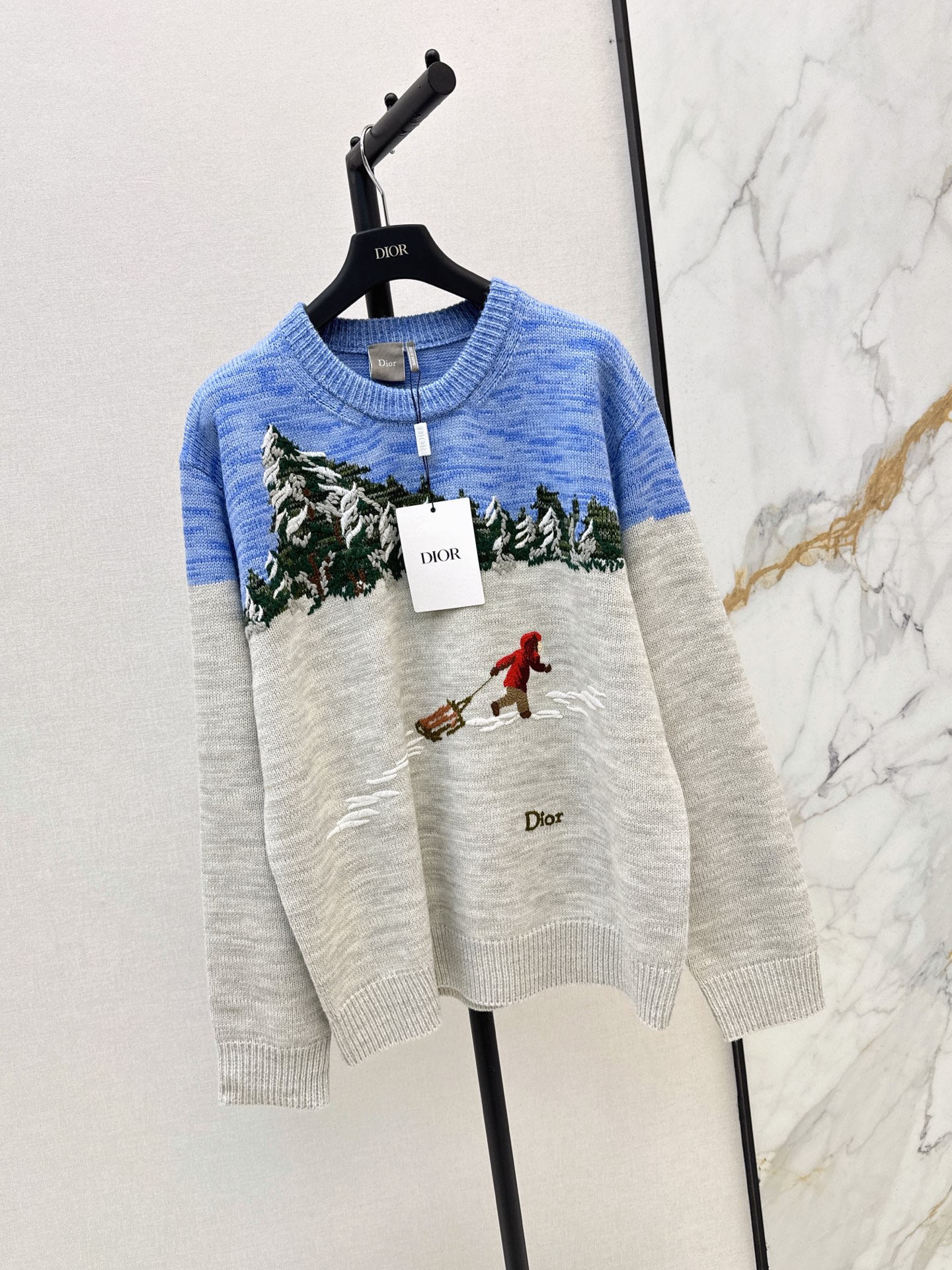 CD 26fw jacquard knit sweater