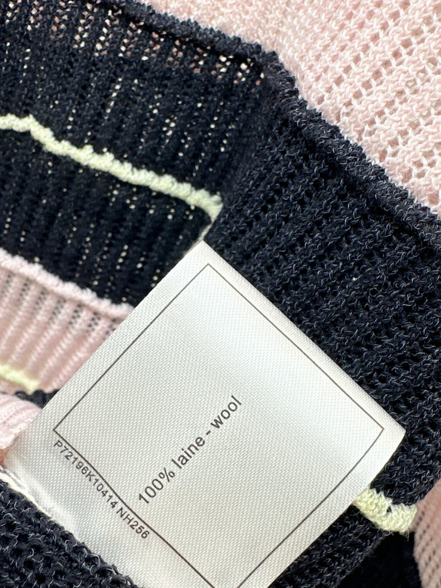Chan 26fw stripe knit sweater
