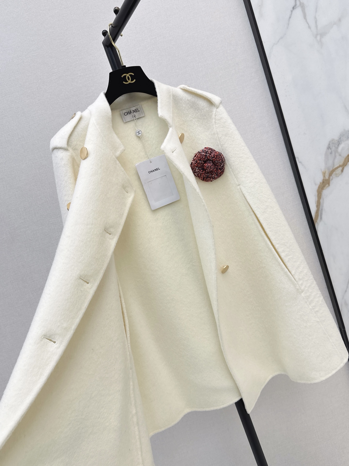 Chan 26fw woolen cape jacket