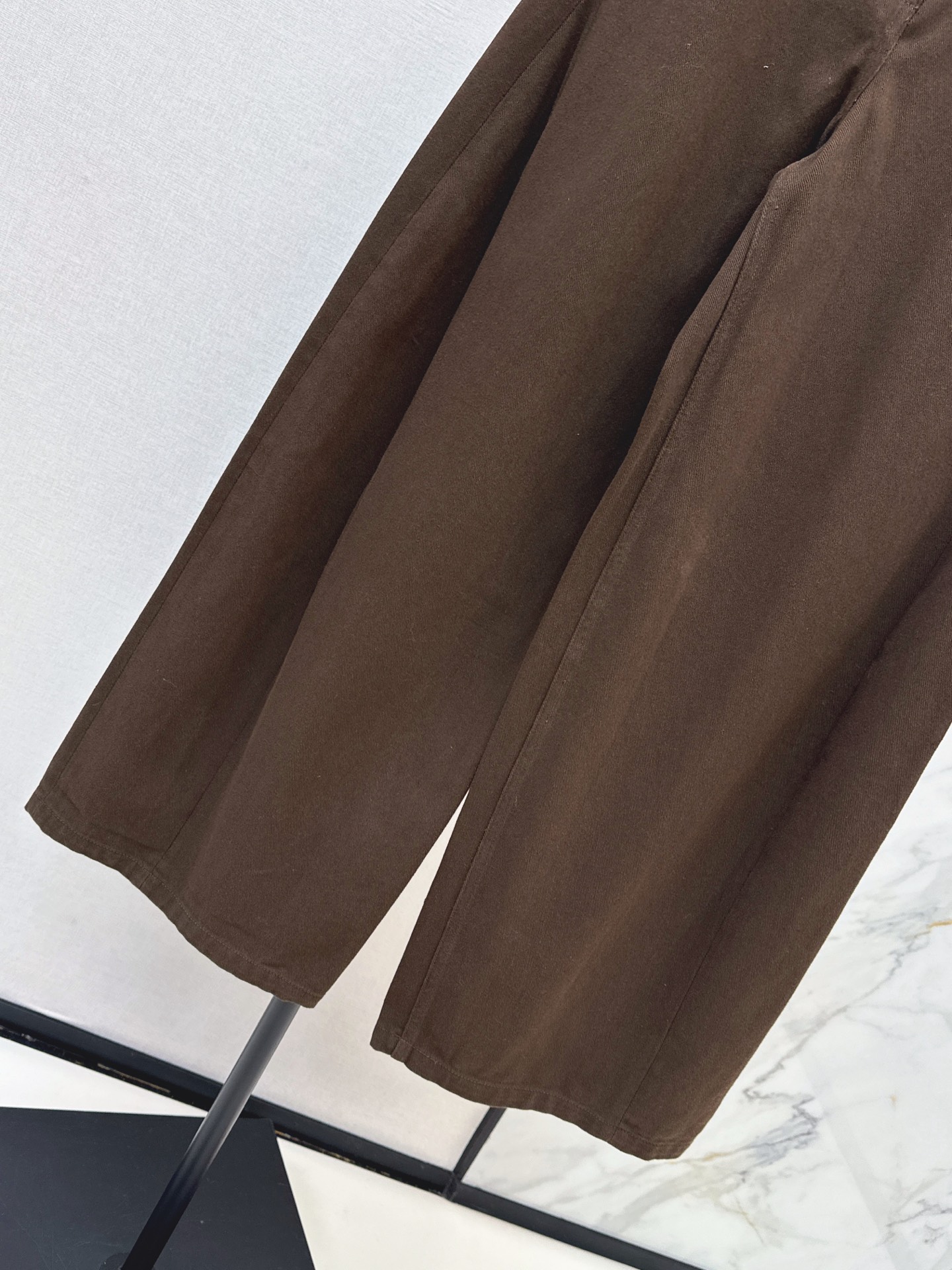 Brun 26fw wide-leg denim pants