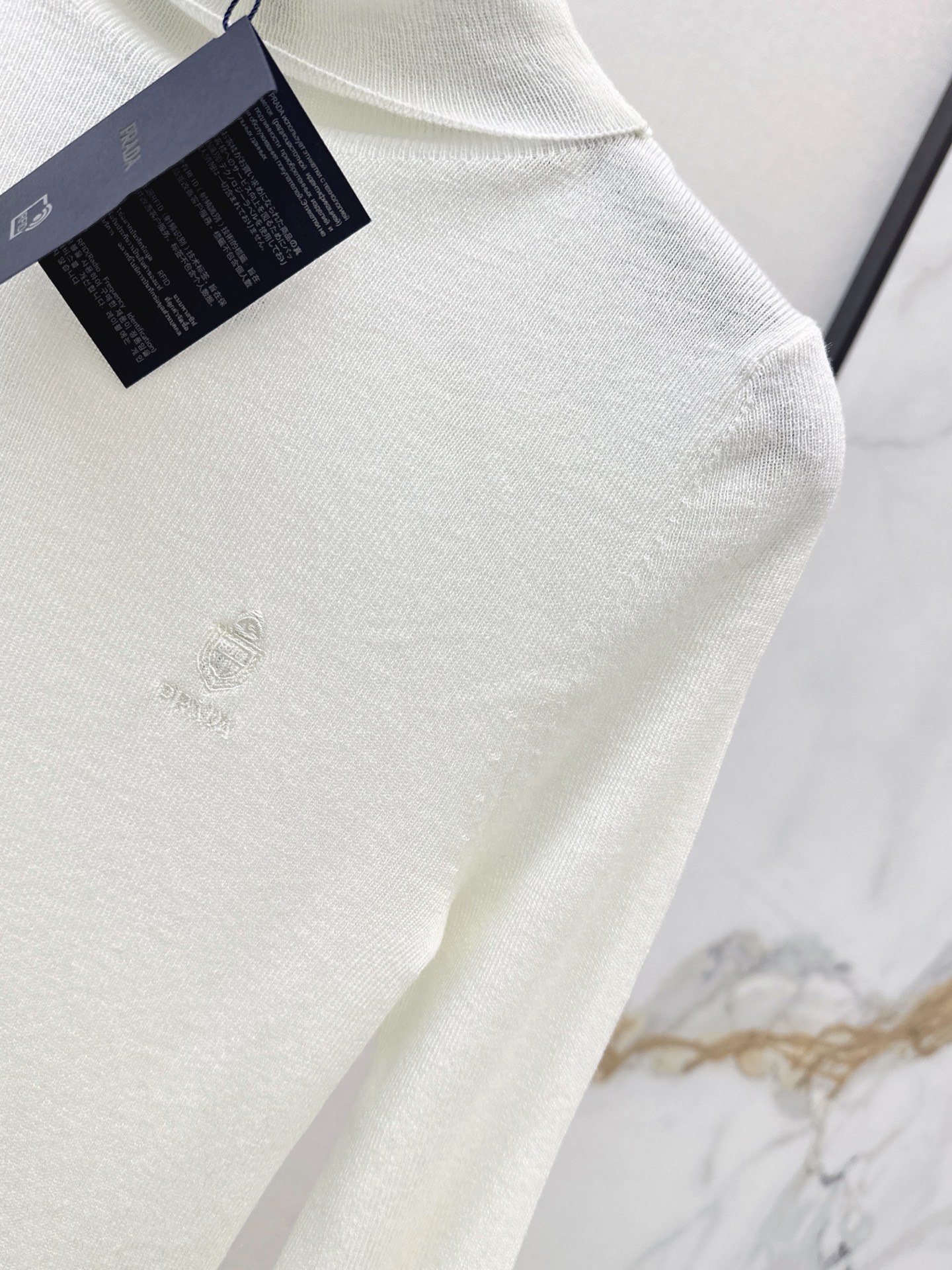 Pra 26fw knit high neck basic tee