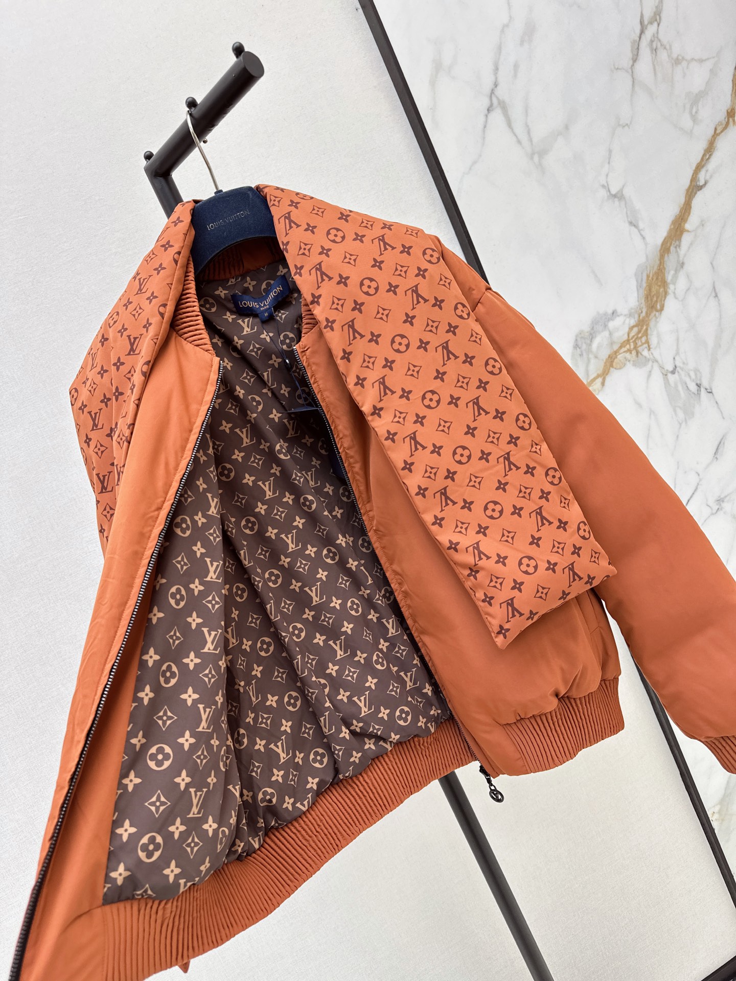Loui 26fw print shawls down jacket sets