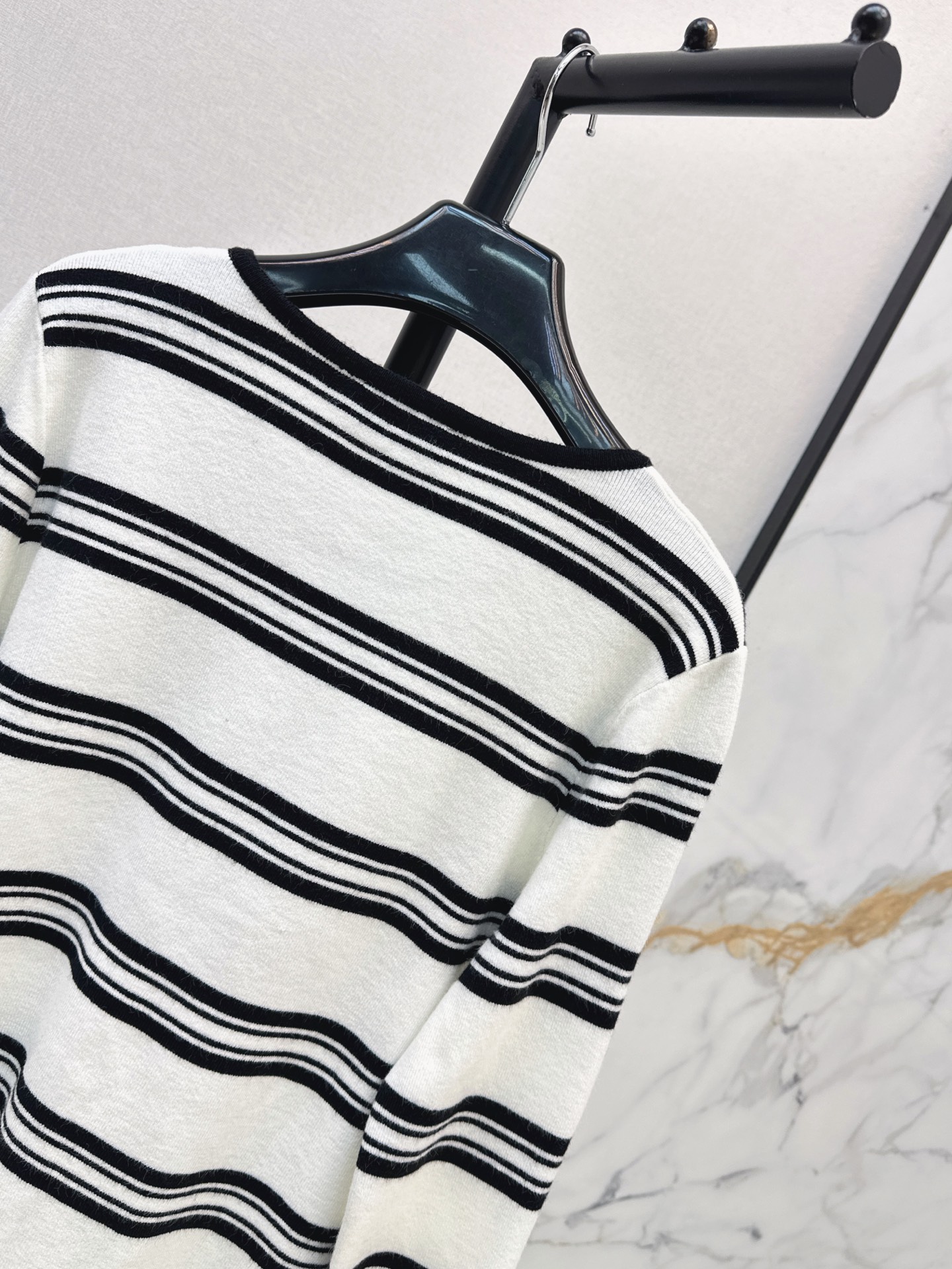 Sain 26fw stripe knit cardigan