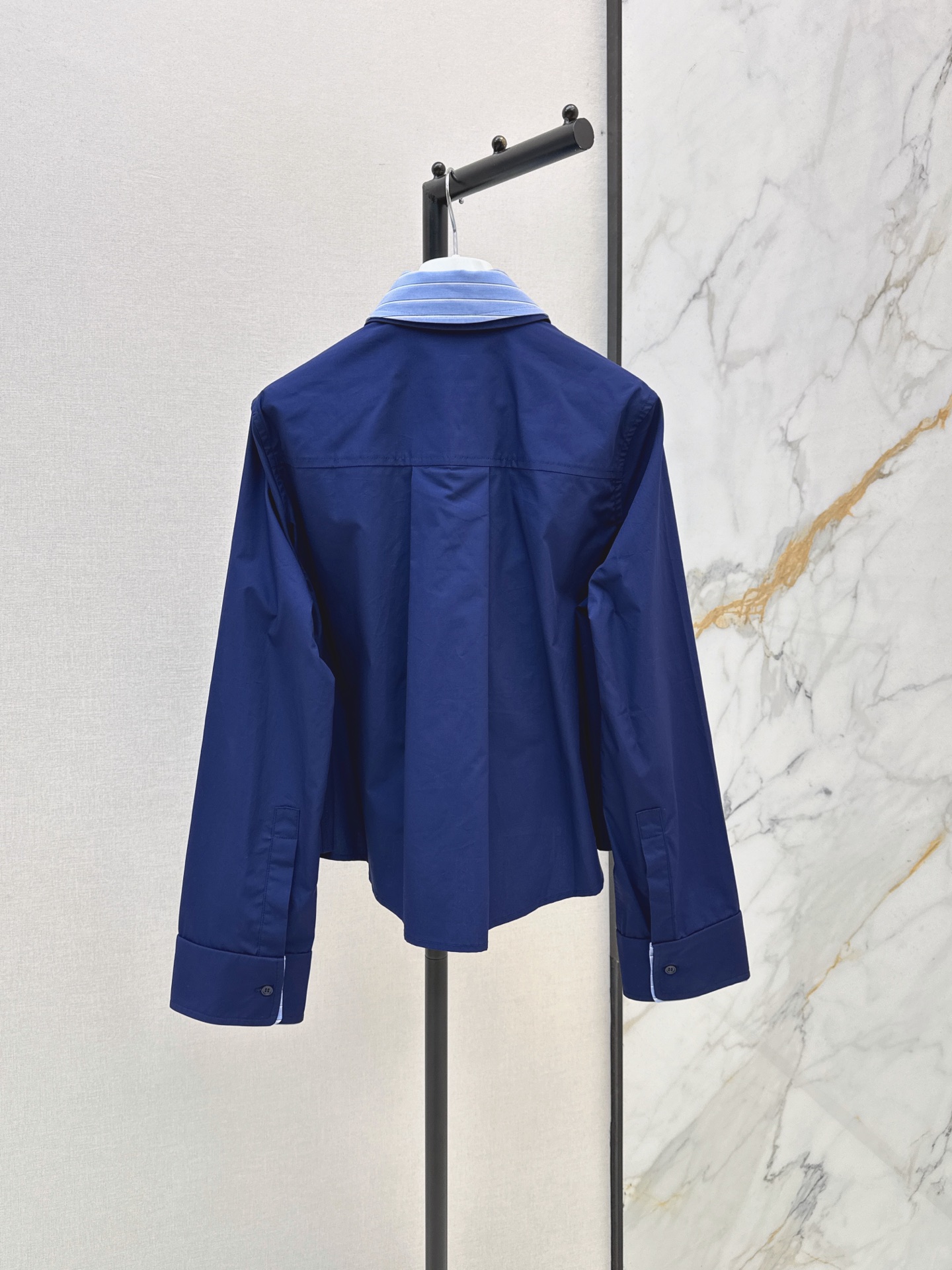 Loe 26fw contract collar shirt
