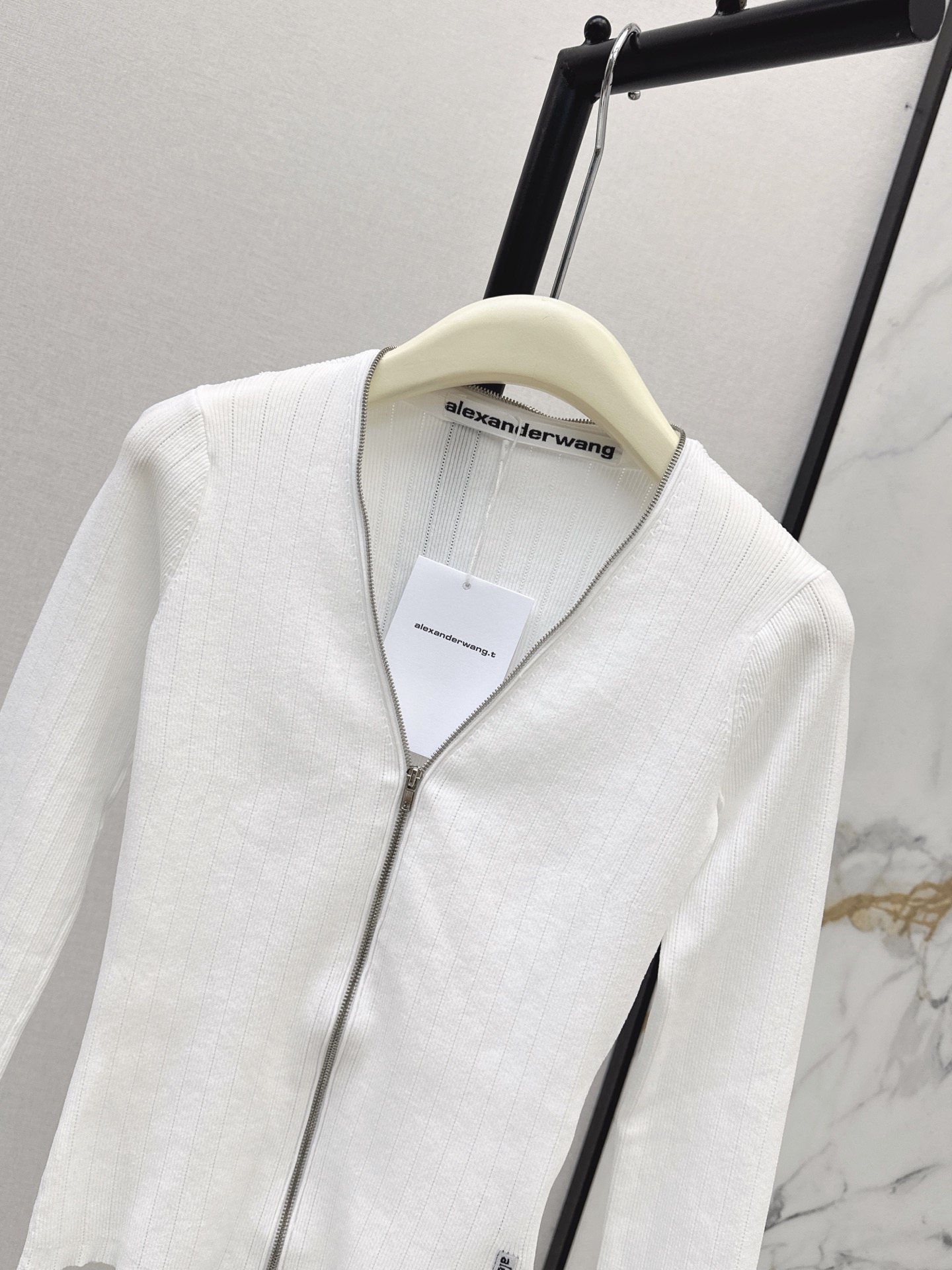 Alex 26fw zipper knit cardigan