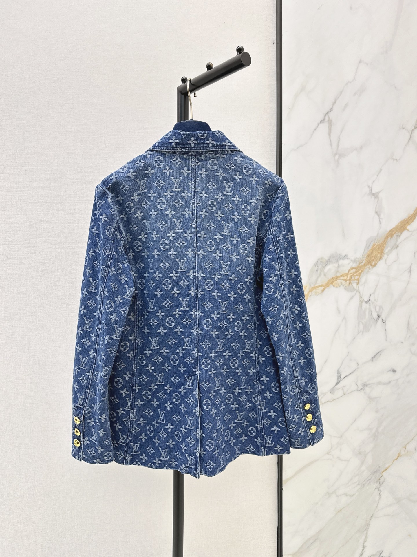 Loui 26fw print denim jacket