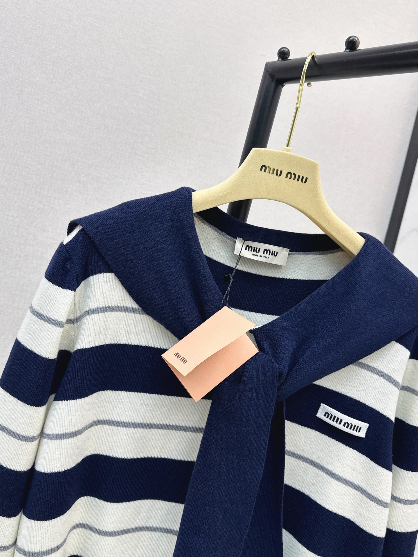 Miu 26fw stripe knitwear