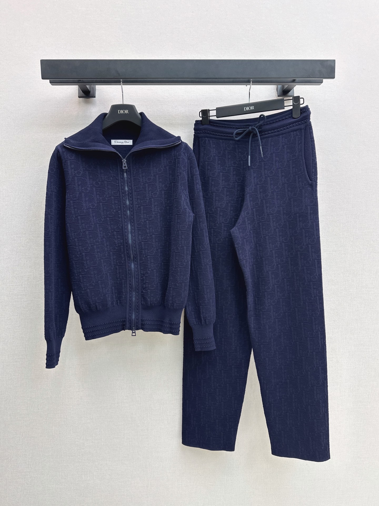 CD 26fw knit zipper jacket pants sets