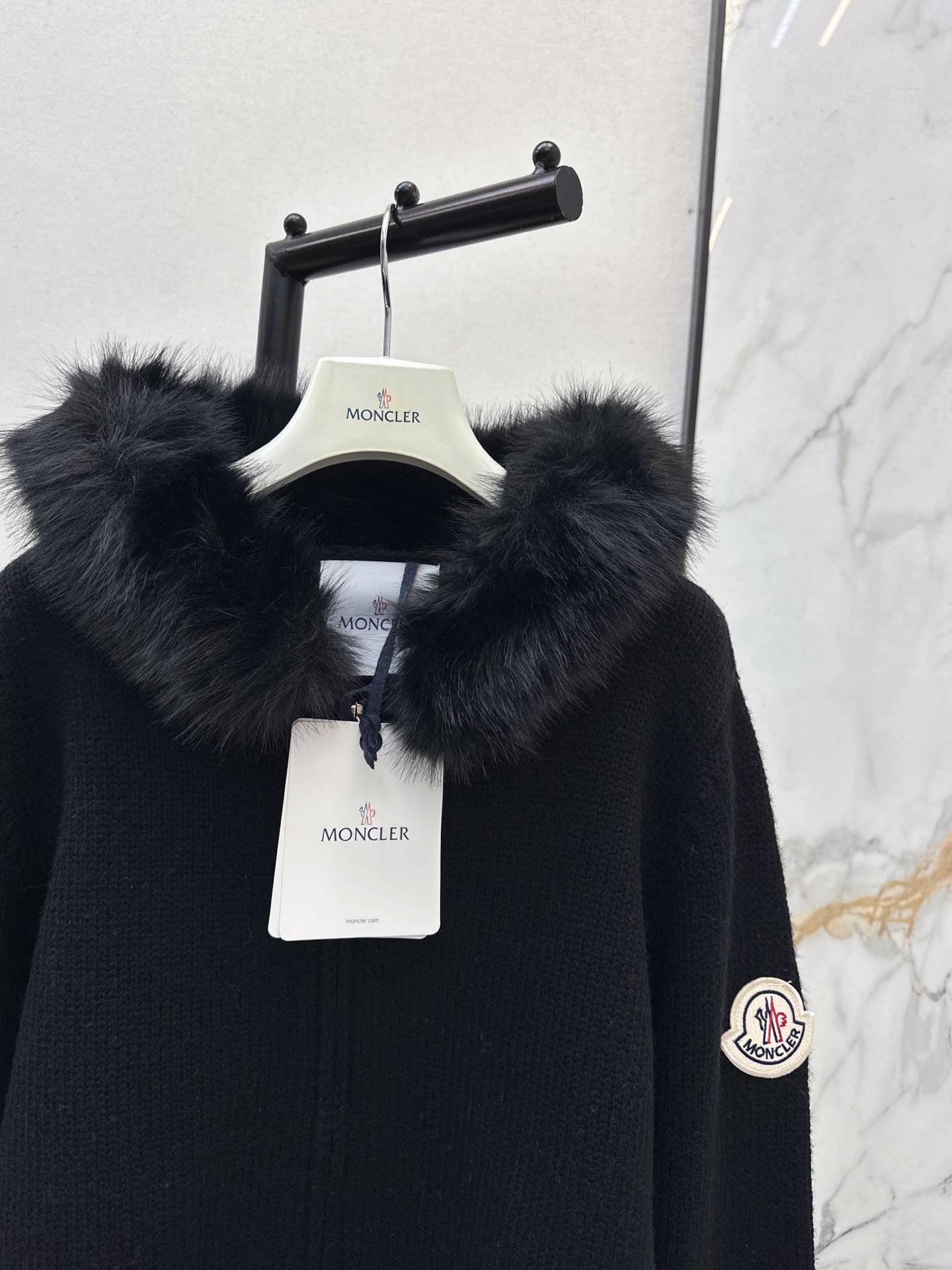 Monc 26fw hooded knit jacket