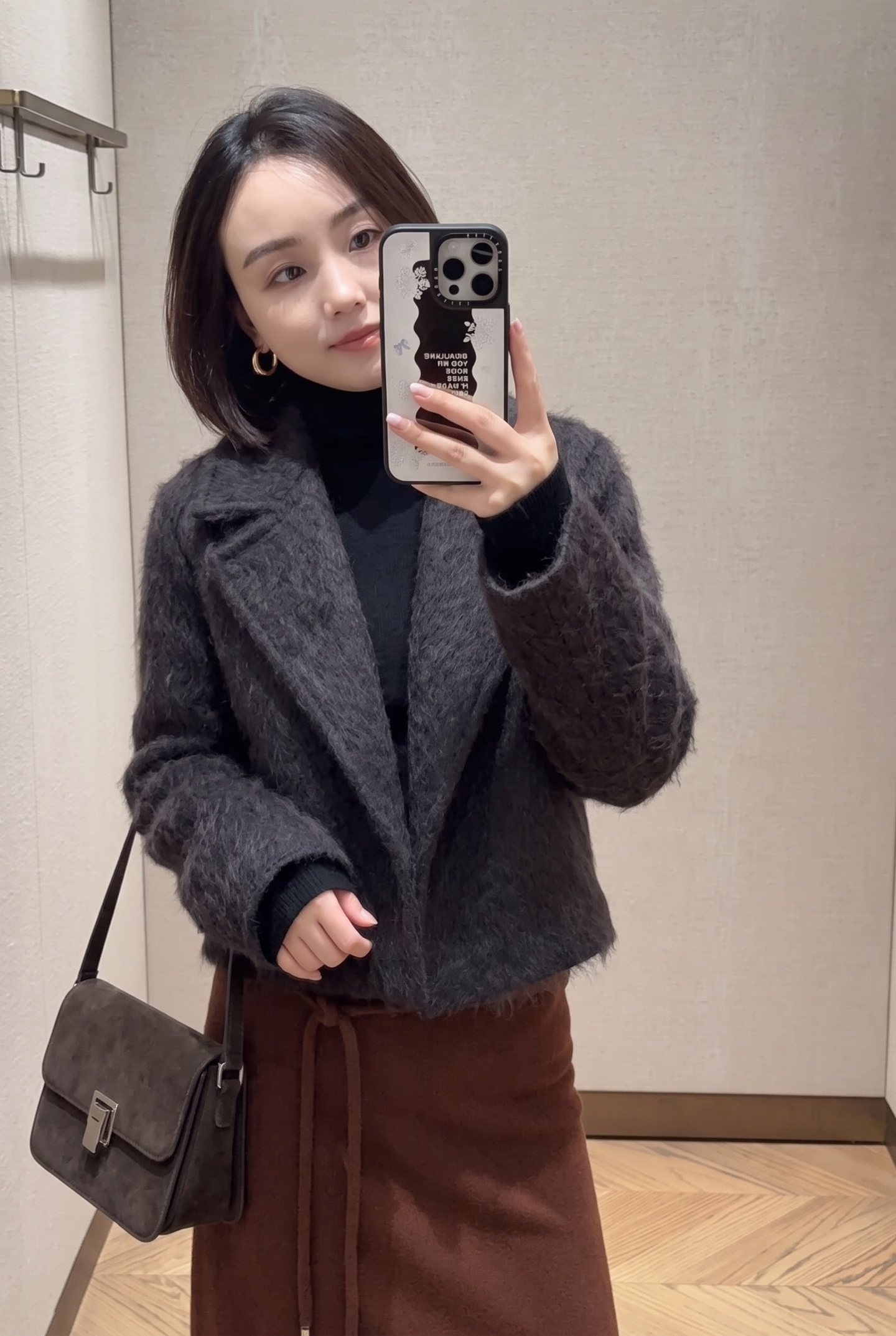 Max 26fw cropped woolen jacket