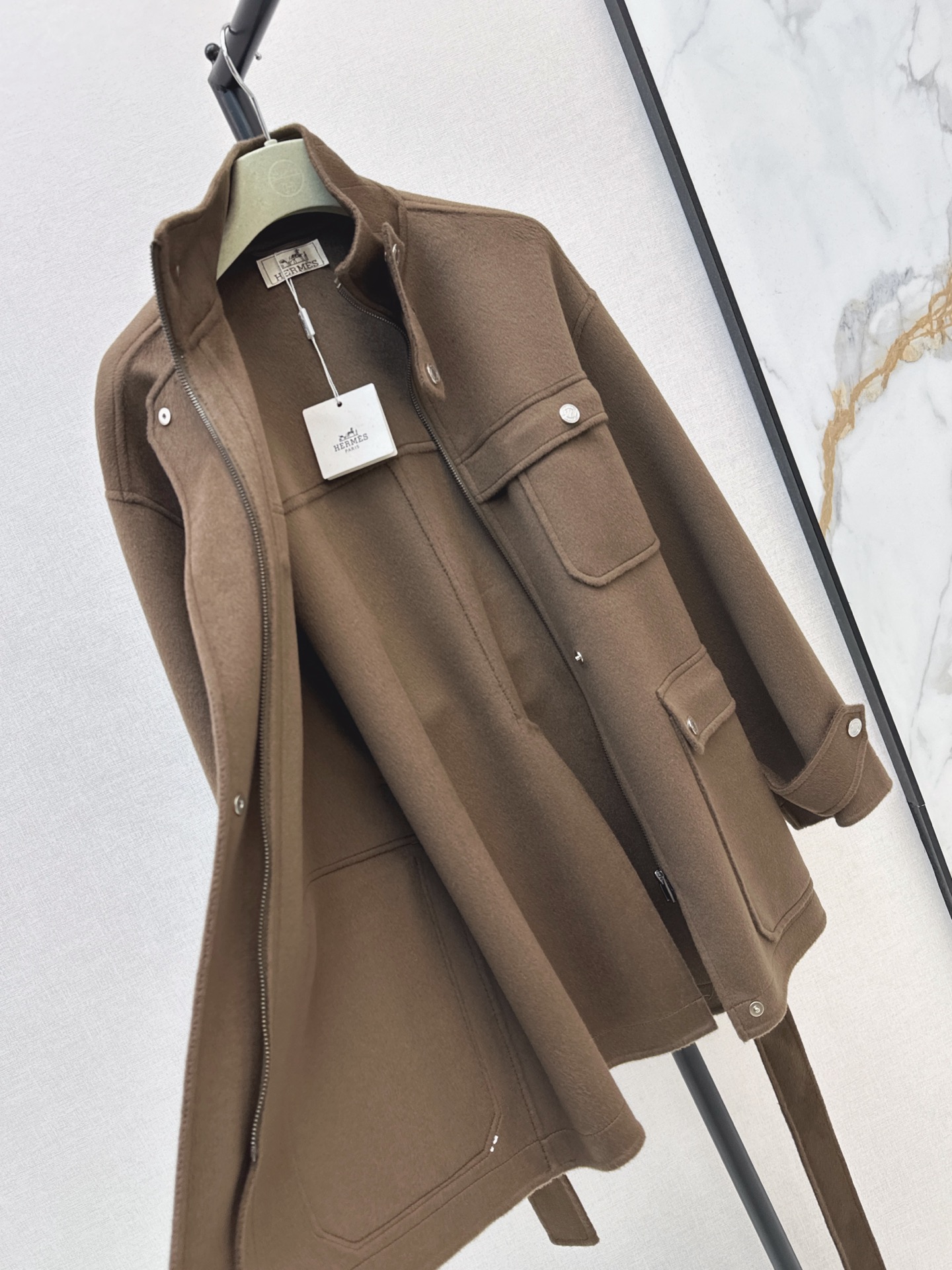 Her 26fw woolen belted jacket
