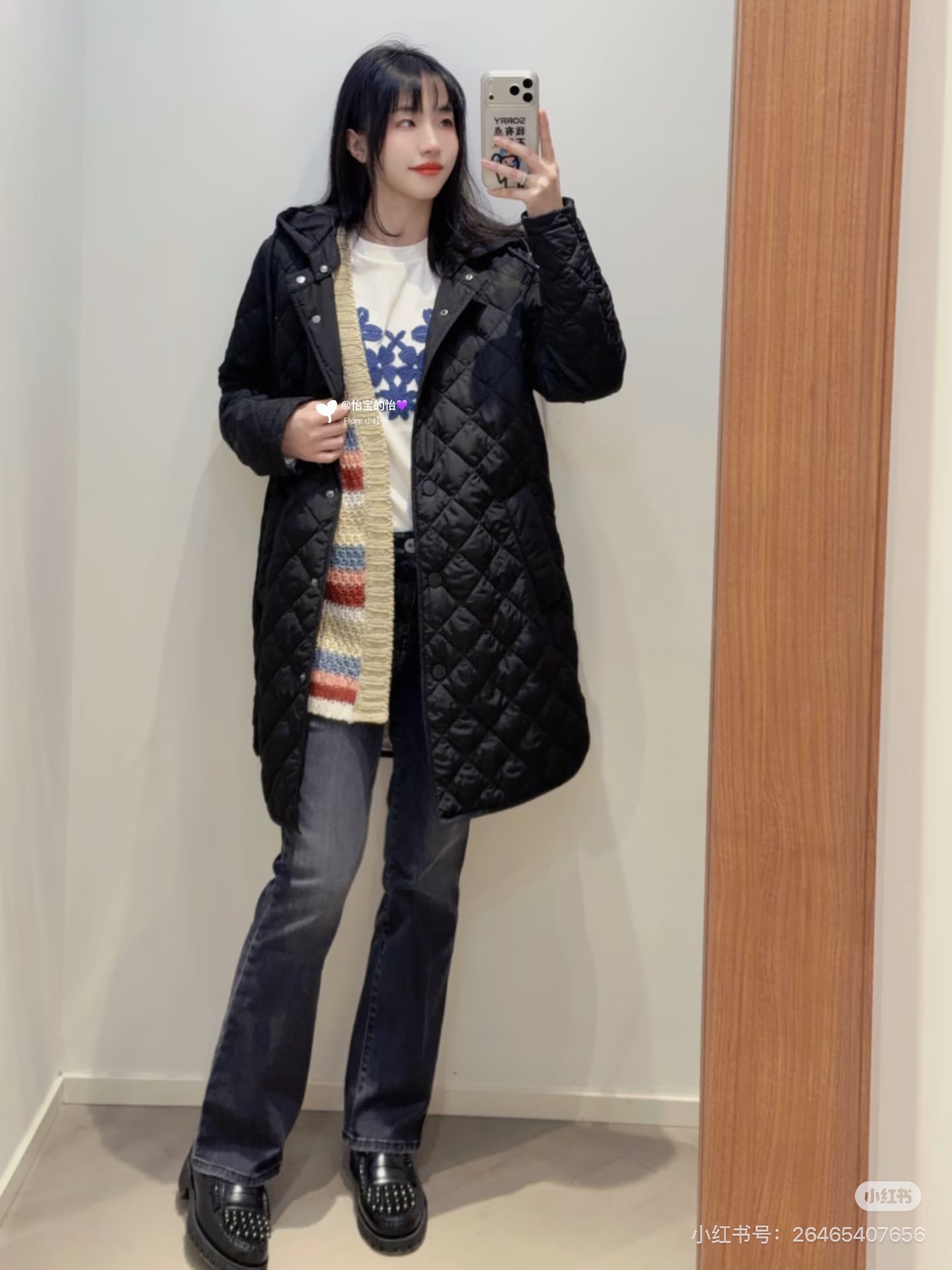 Max 26fw hooded padded jacket