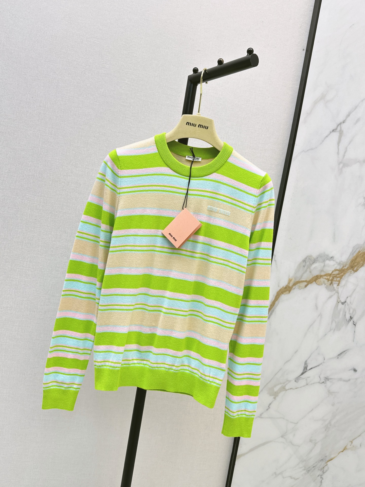 Miu 26fw stripe sweater