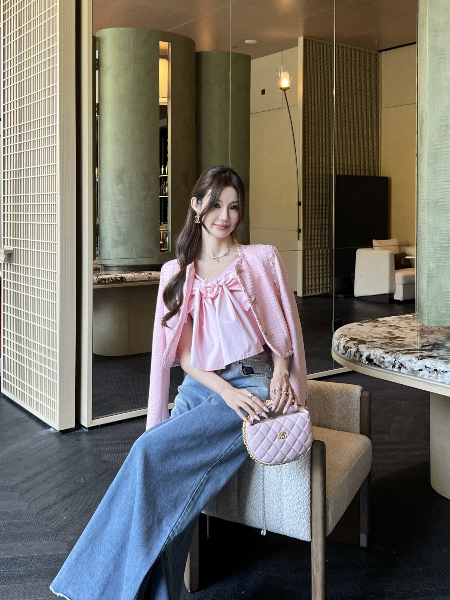 Chan 26fw bow camisole