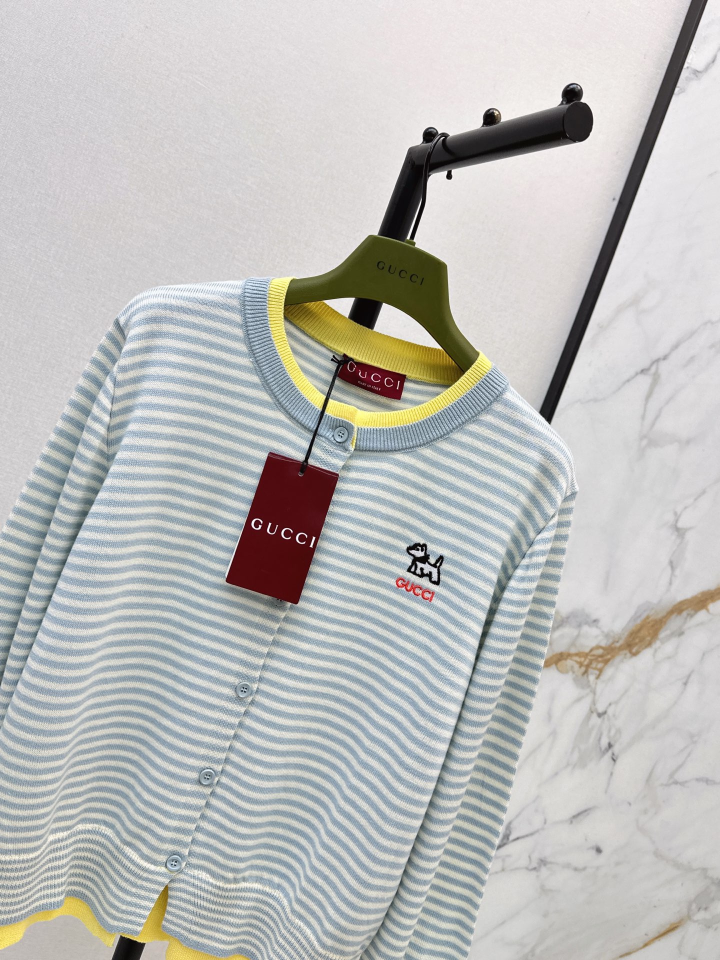 Guc 26fw stripe cardigan