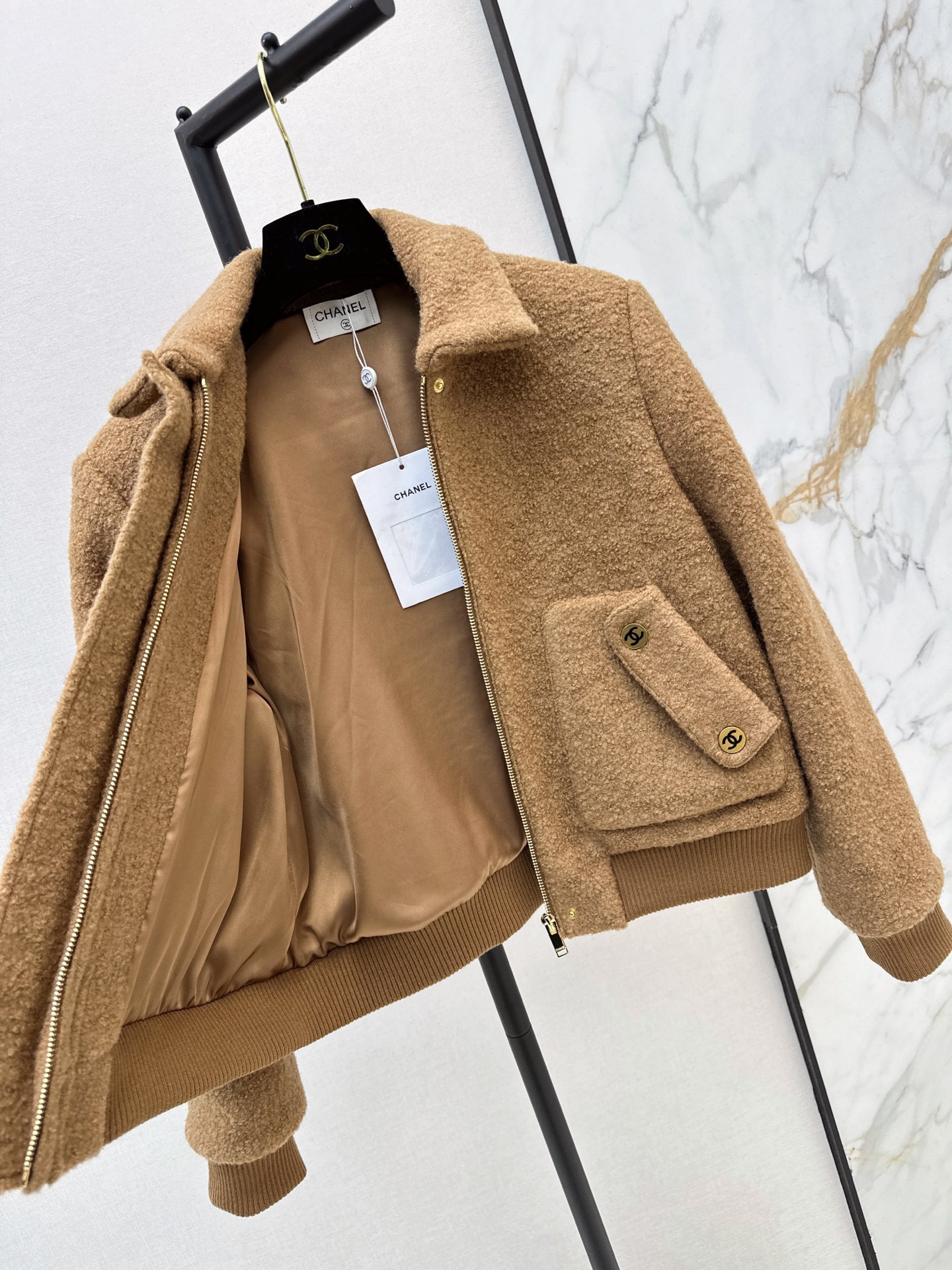 Chan 26fw sherpa fleece jacket