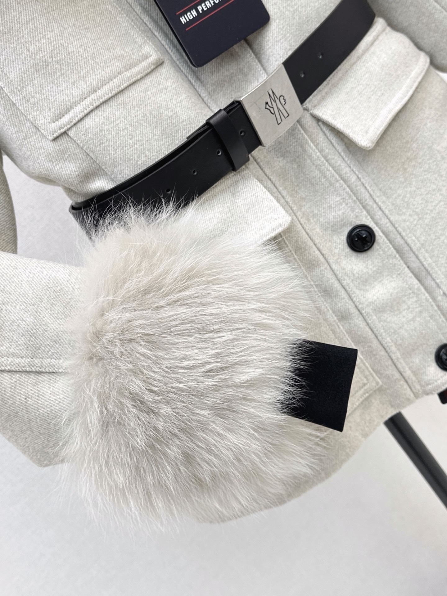 Monc 26fw fur-trim ski jacket