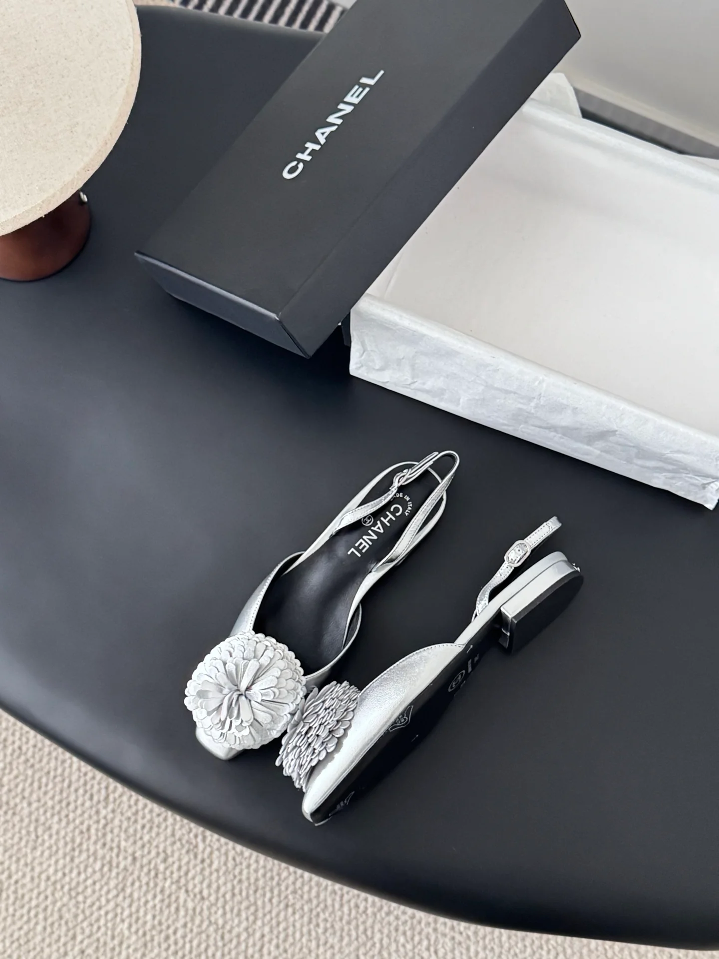 Chan 26ss slingback flats