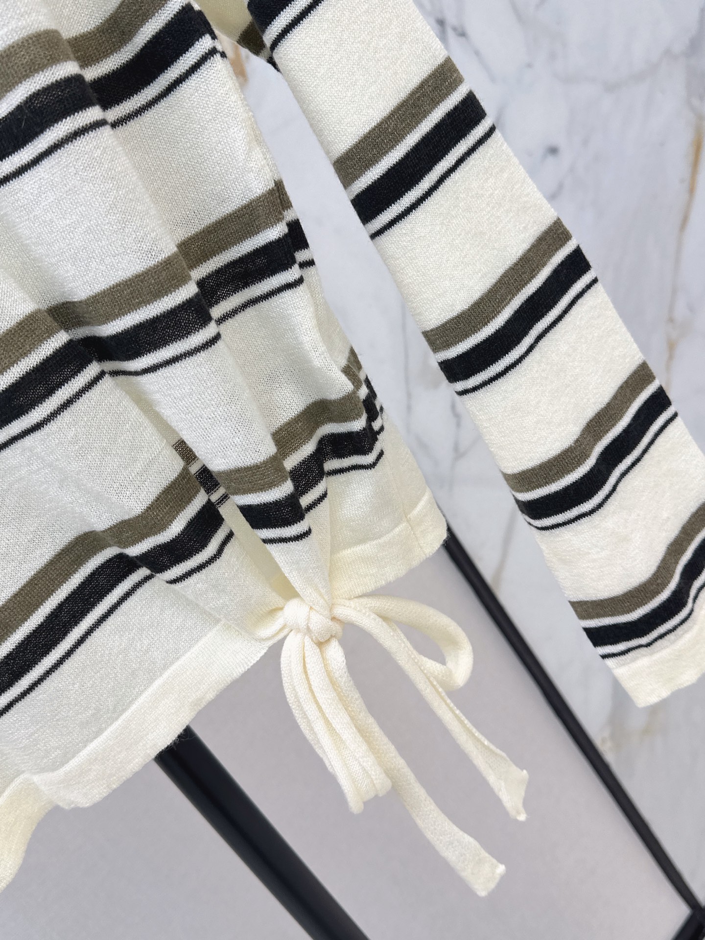 Loe 26ss stripe wool knitwear