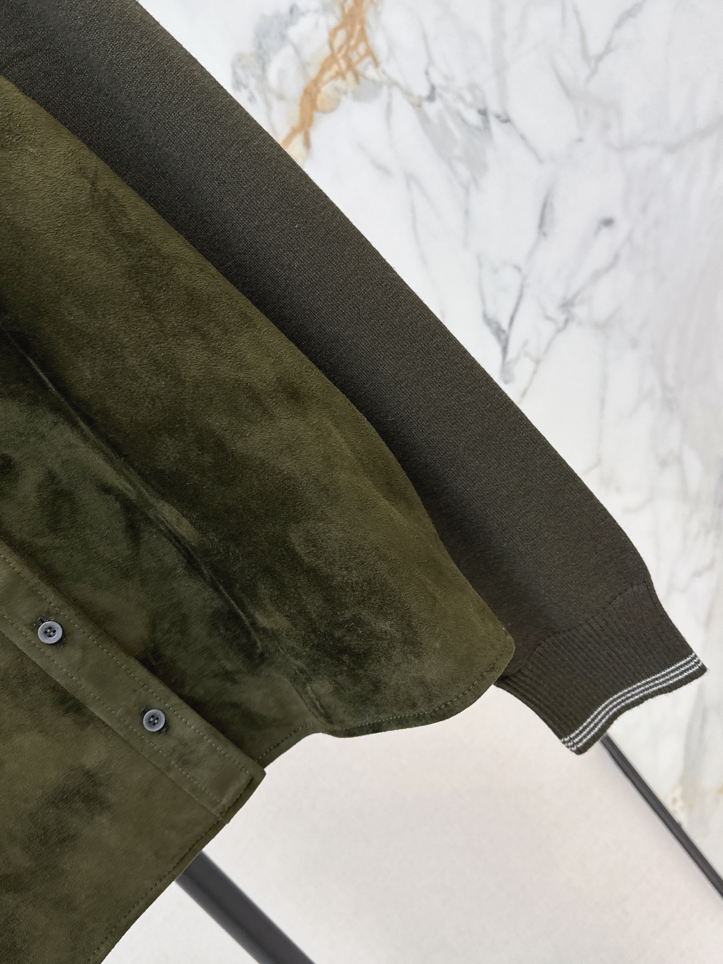 Miu 26fw suede fleece jacket