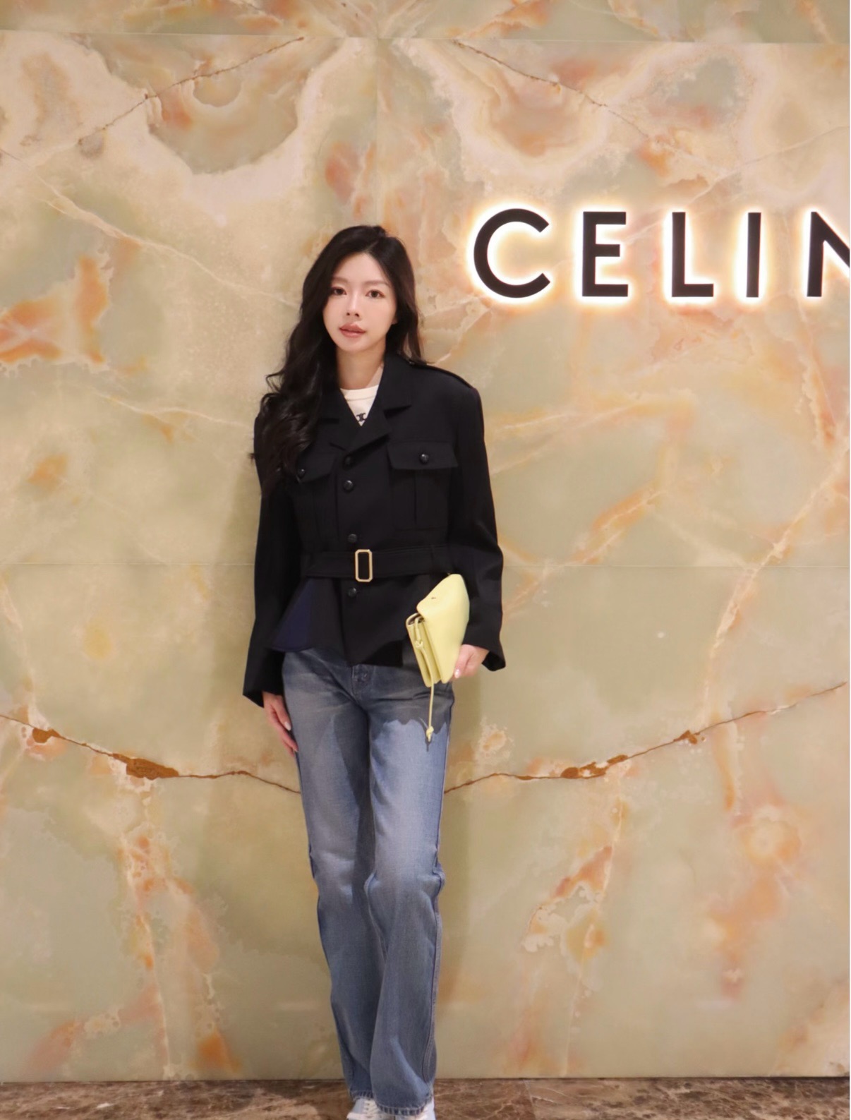 Celi 26fw belted jacket
