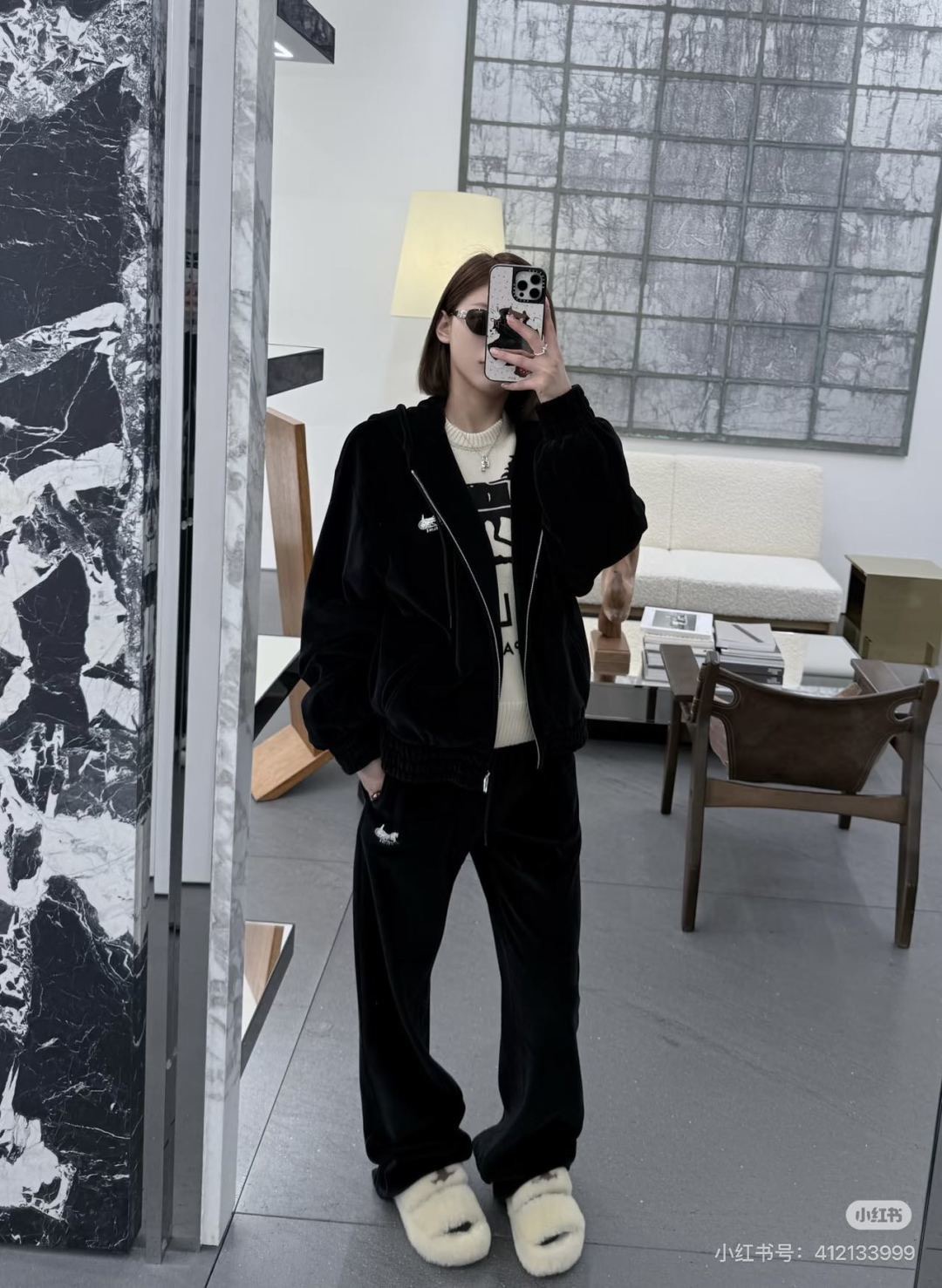 Celi 26fw velvet jacket pants sets
