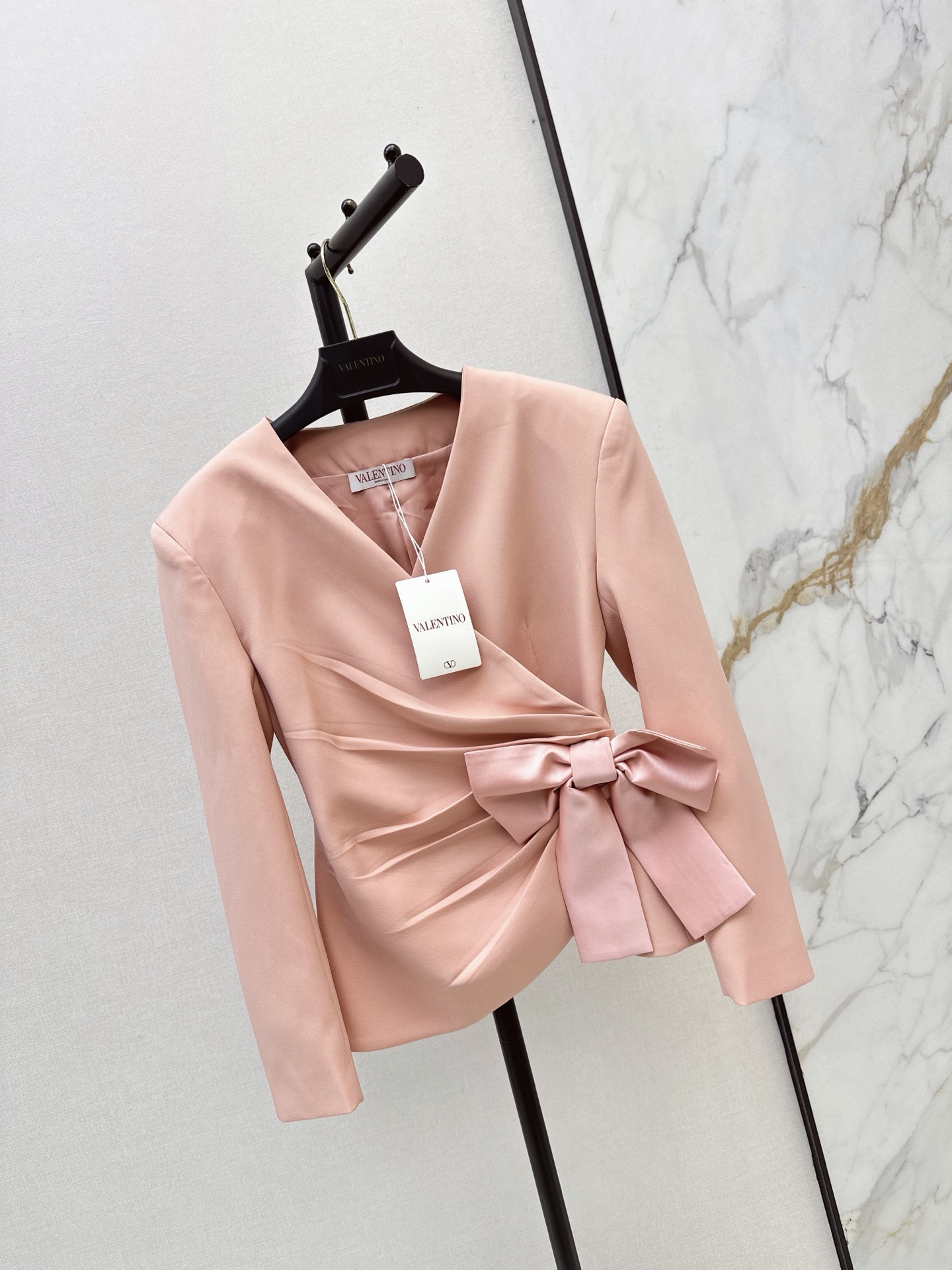 Valen 26fw V-Neck Wrap Bow-Waist Jacket
