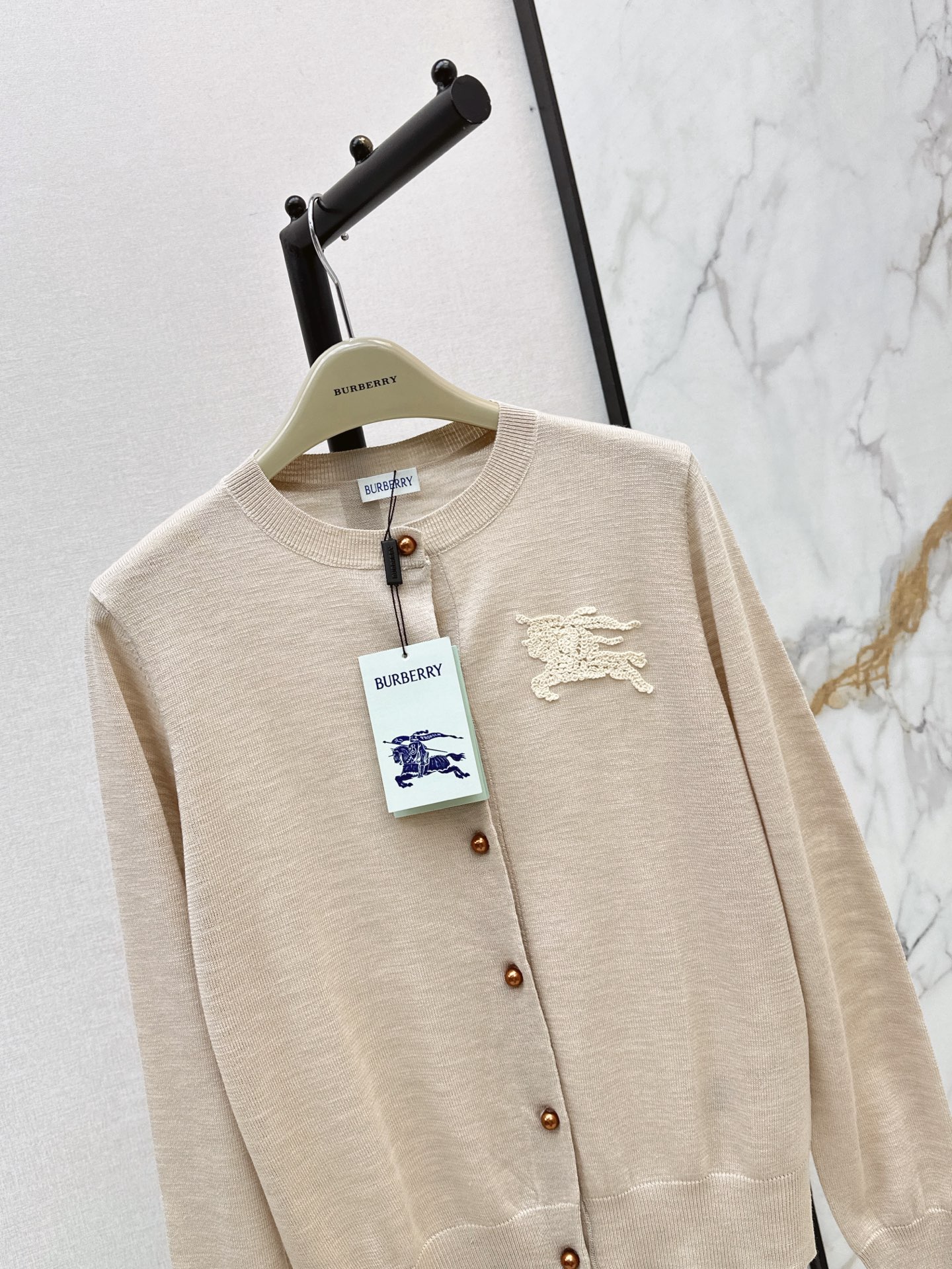 Bur 26fw jacquard knit cardigan