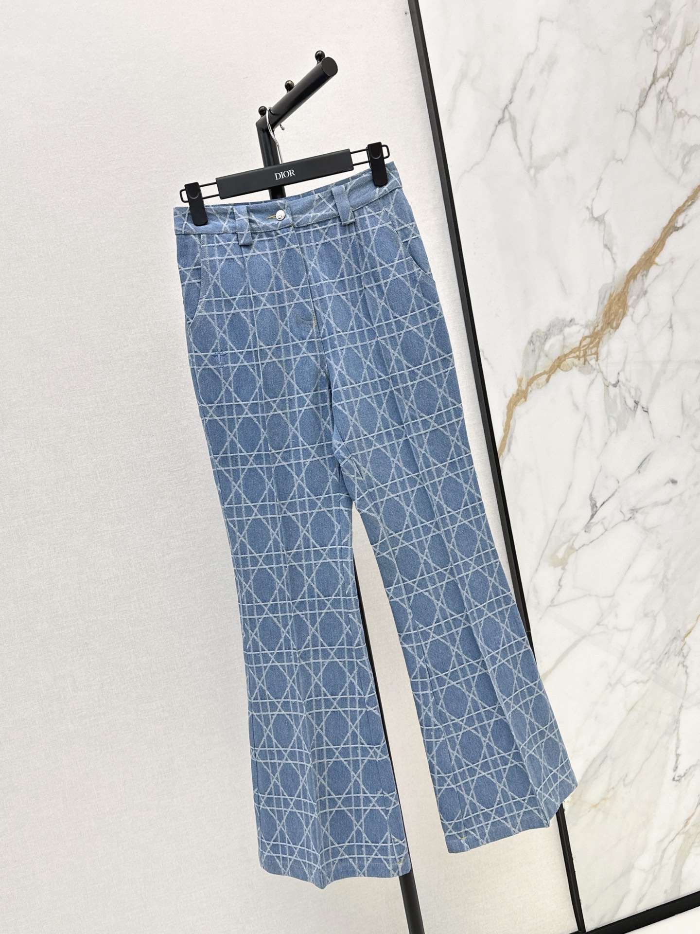 CD 26fw jacquard flared jeans