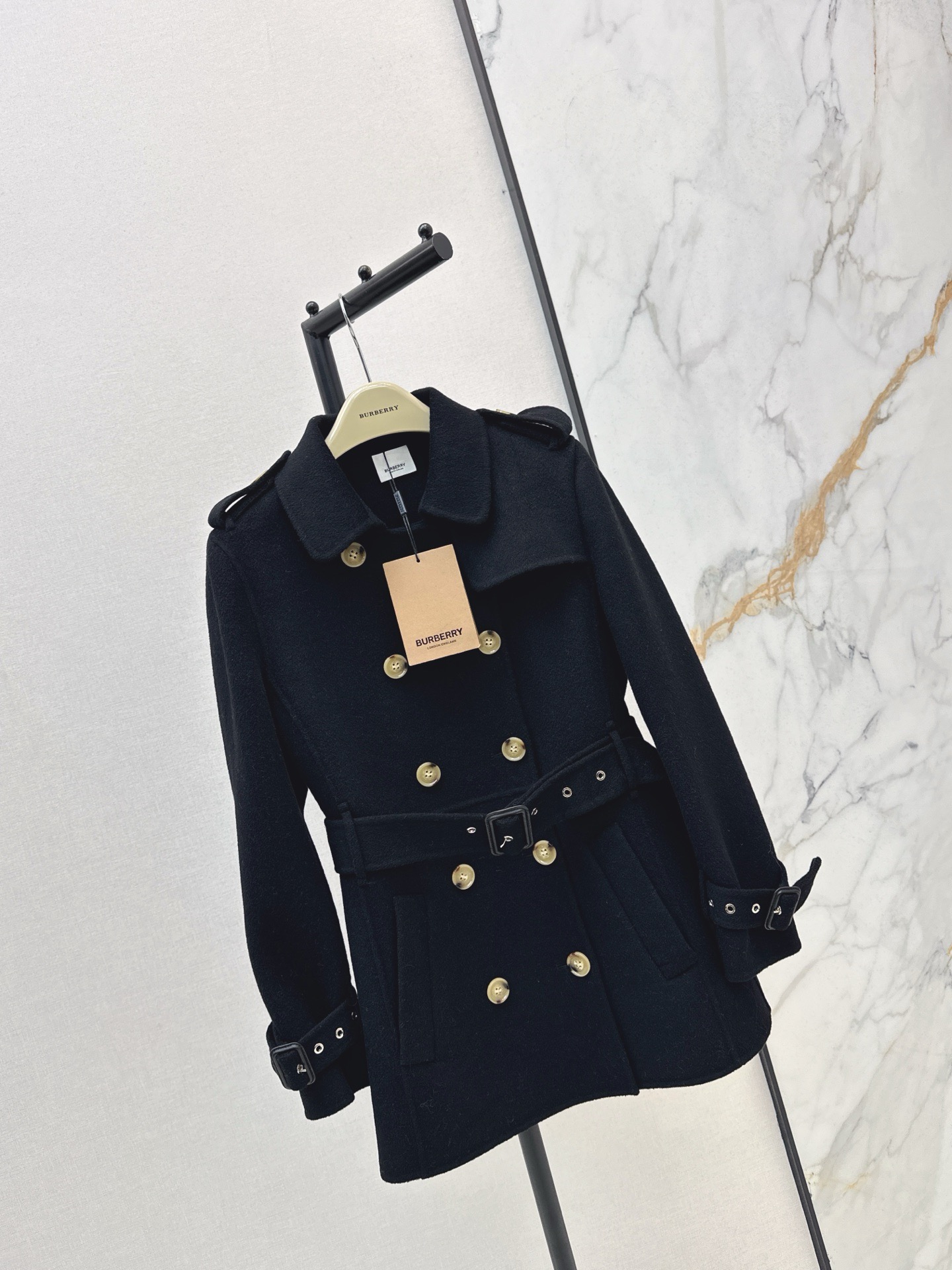 Bur 25fw double button trench coats