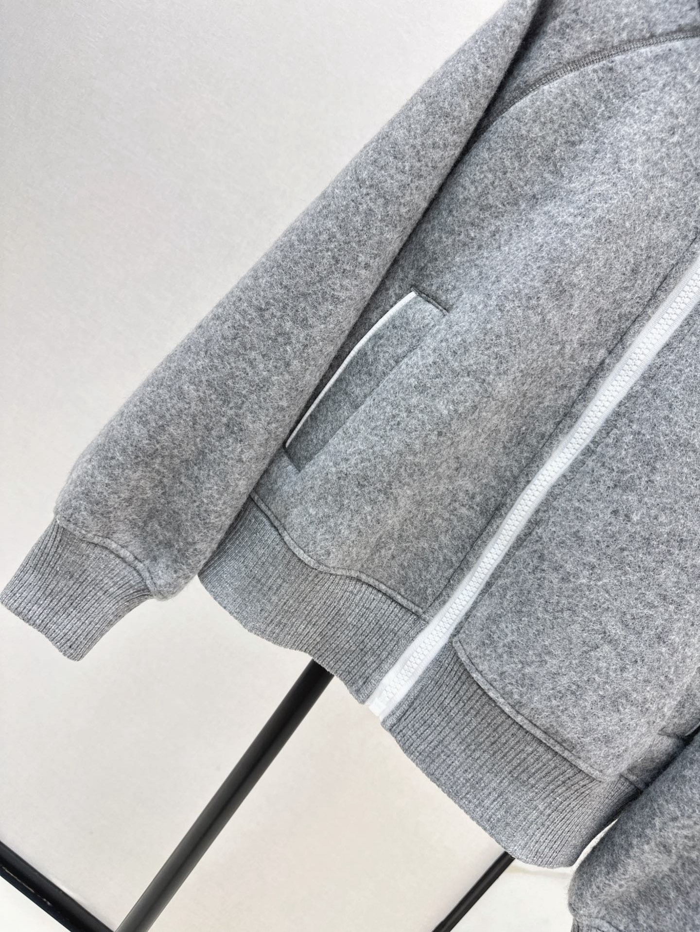 Can 26ss wool hooded jacket